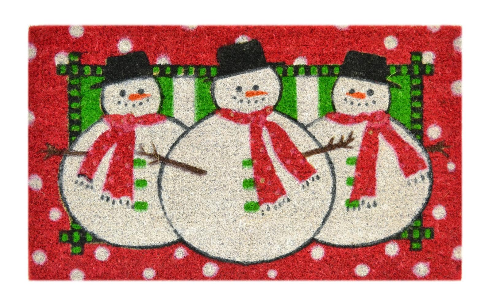 Imports Decor 159SCM 0.75-in Snowman Mat