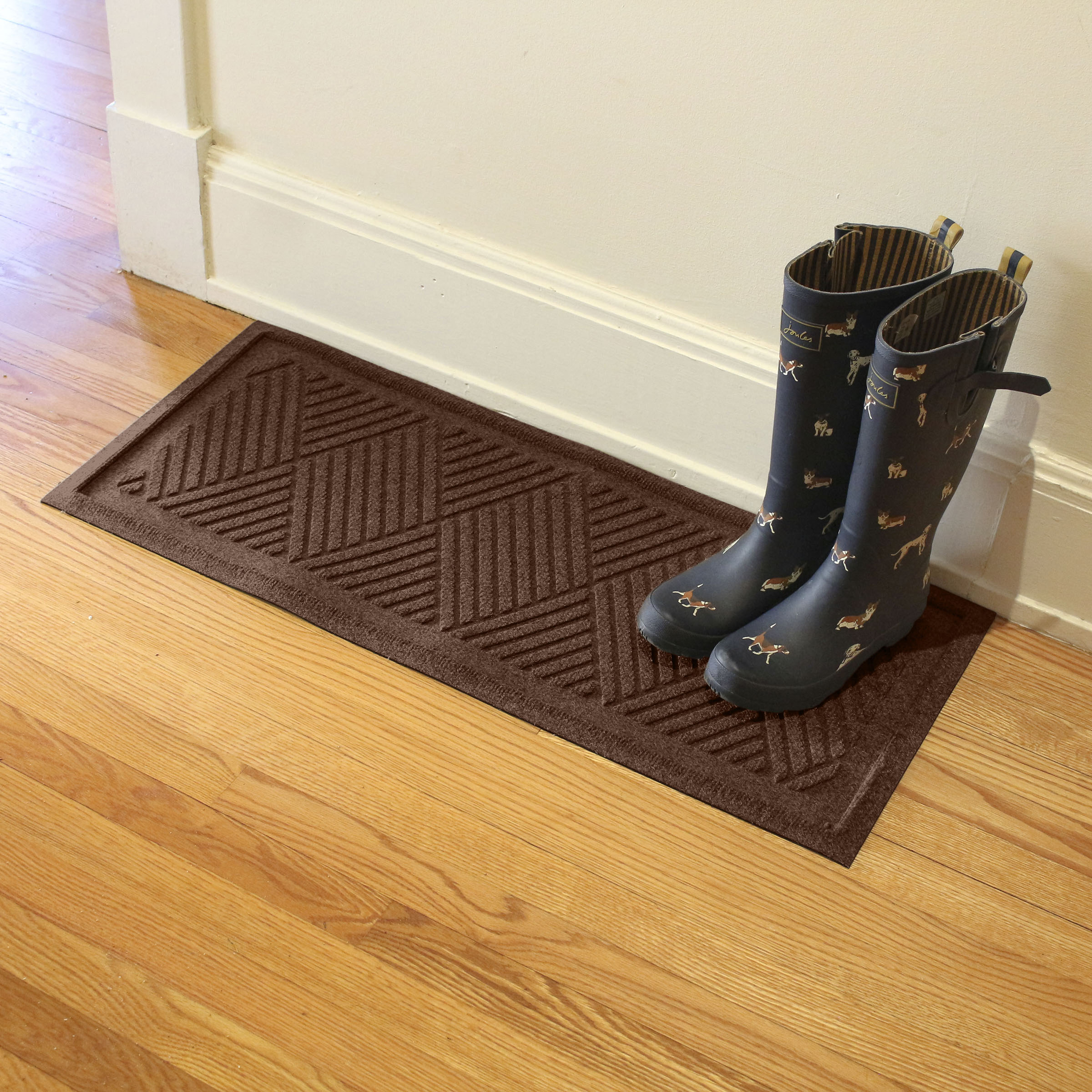 Waterhog Basket Weave Doormat, 2' x 3' - Brown