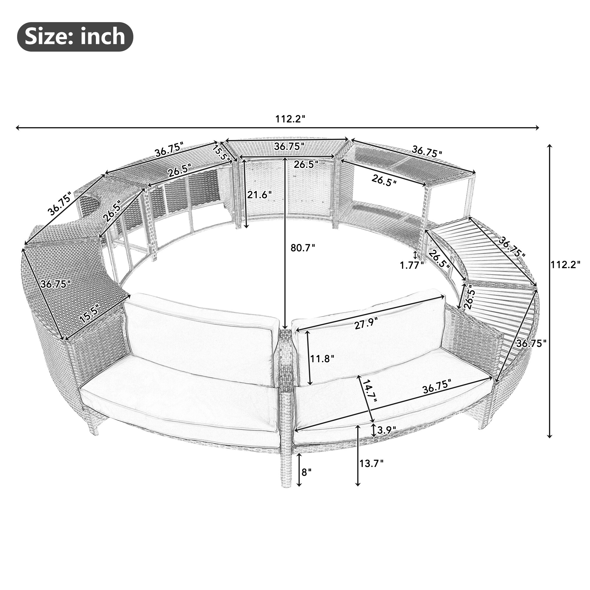 AAZJ JOF-SZ000060AAA Patio-Conversation-Sets - View #20