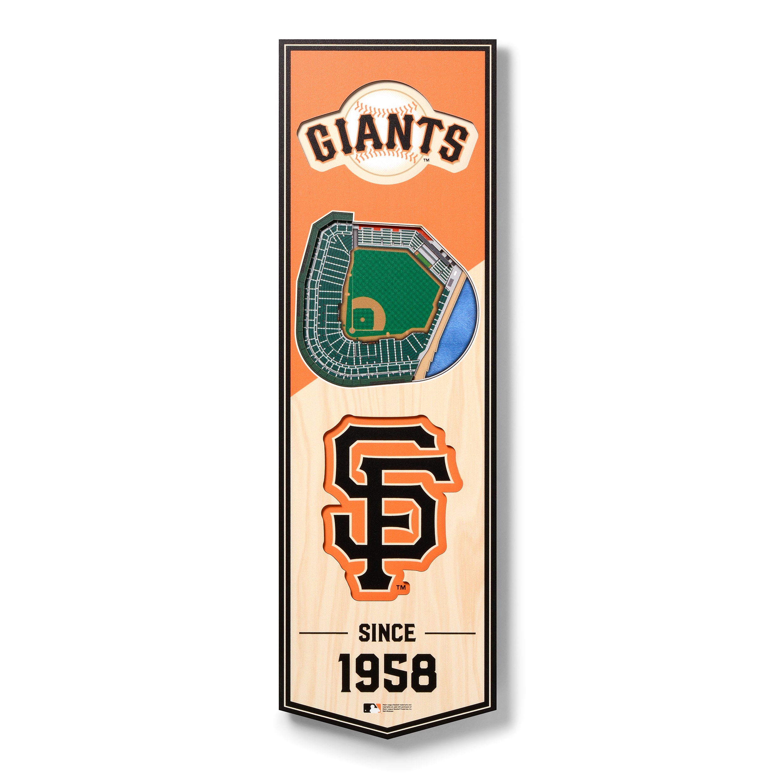 8 x 32 MLB San Diego Padres 3D Stadium Banner