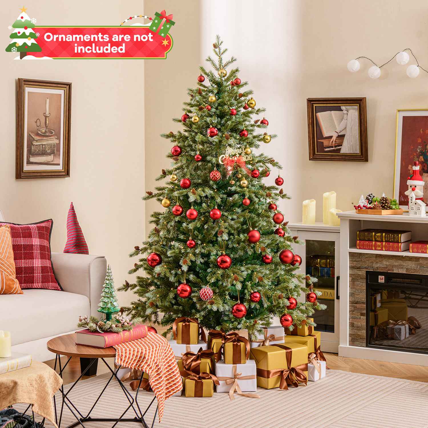 Costway HCST04135 Artificial-Christmas-Trees - View #3