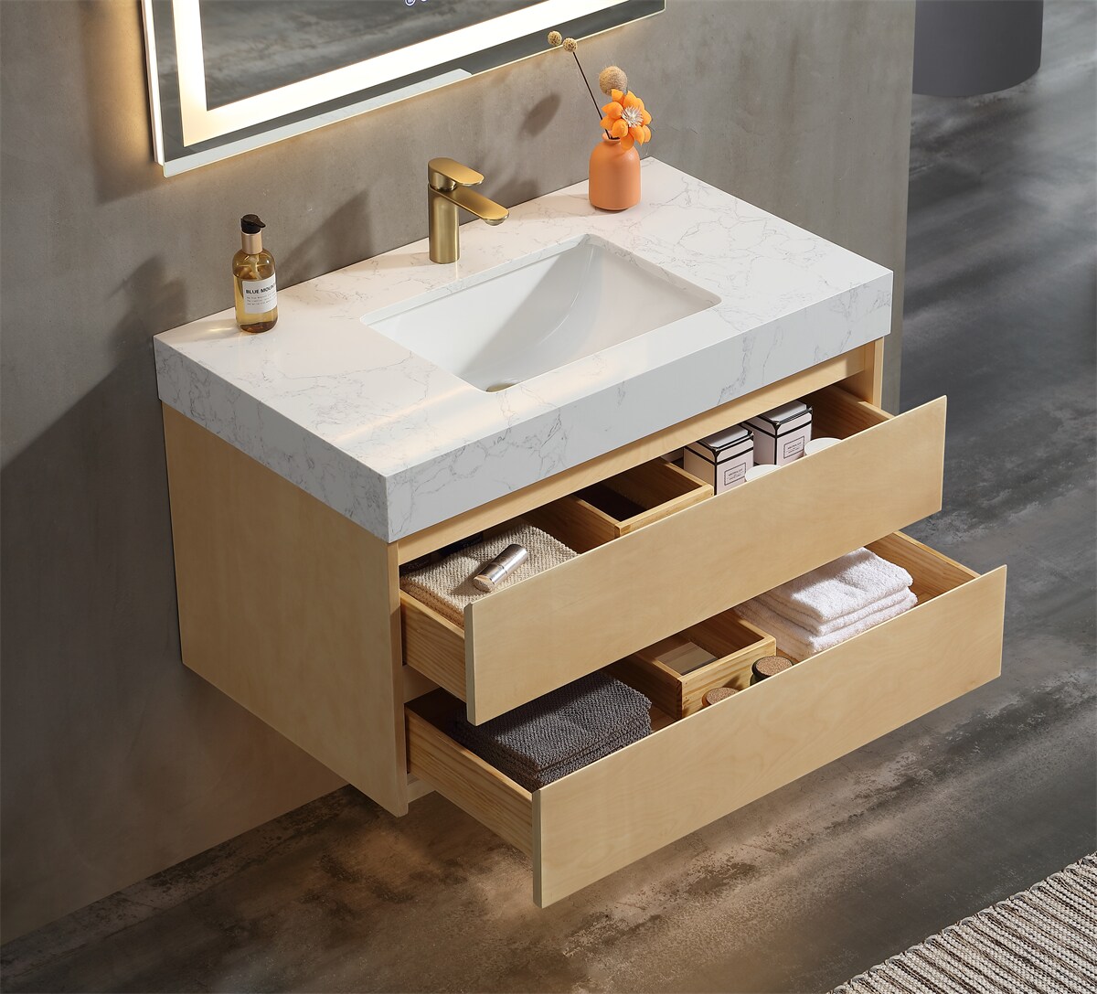 ExBrite FM3621V4NW Bath-Vanity-Combo - View #8