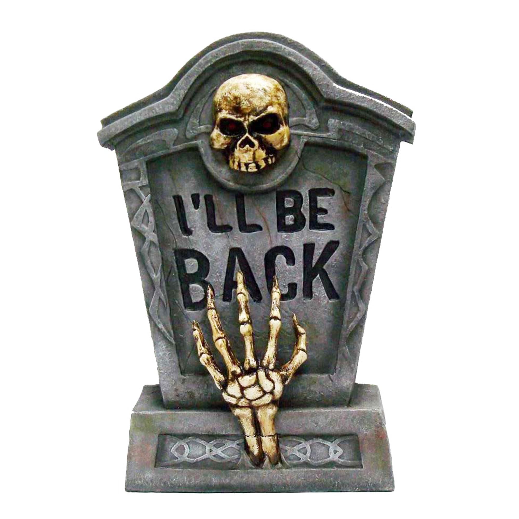 Haunted Living NM-K12932DA 18.11-in Tabletop Tombstone Door Decoration