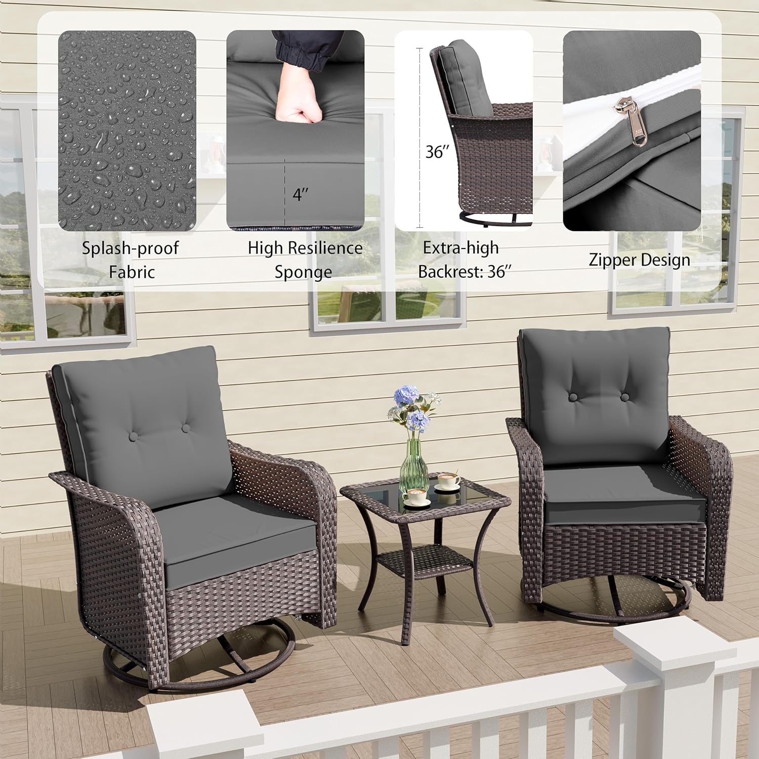 ALAULM LS-SRC-GREY Patio-Chairs - View #2