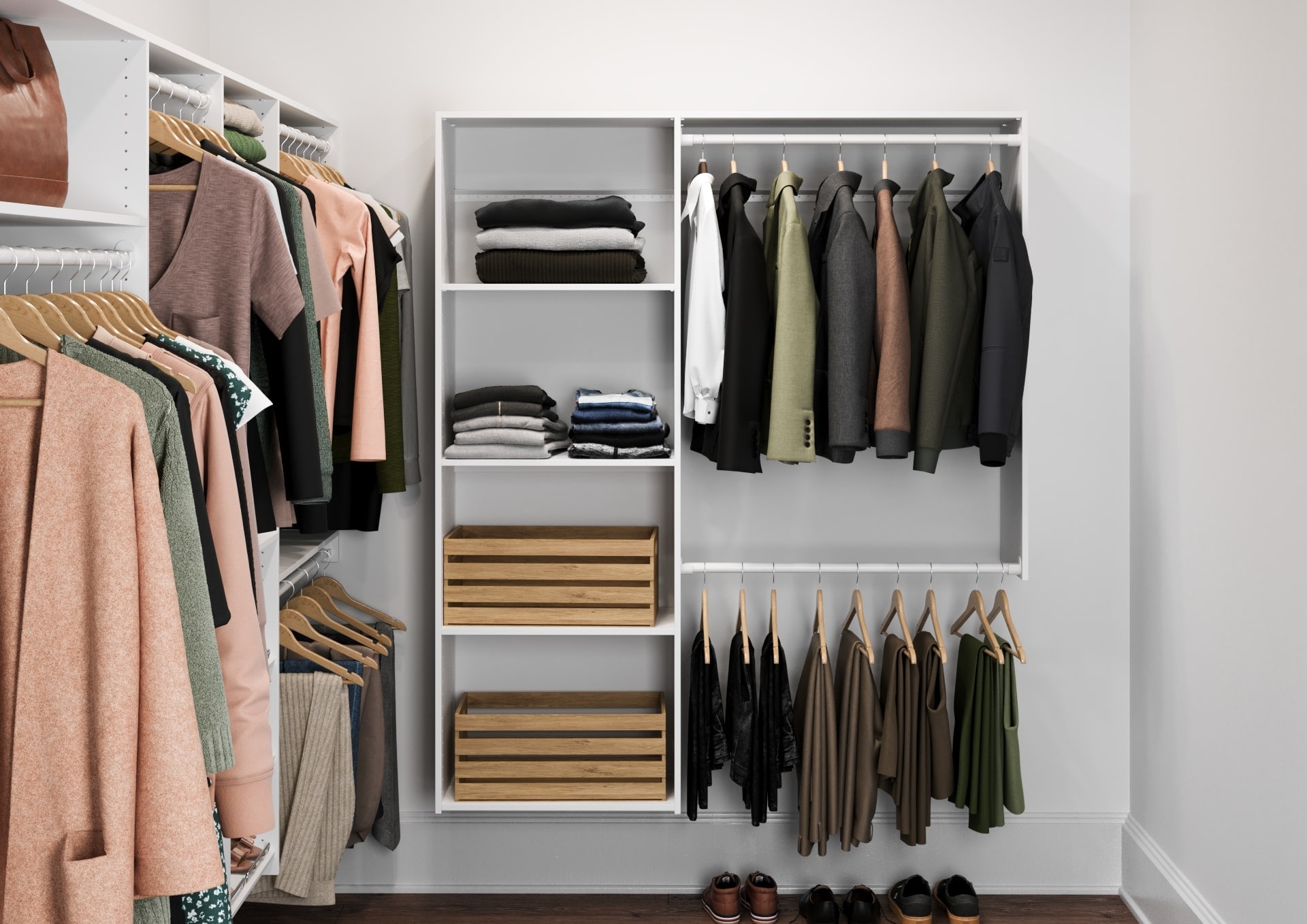 Smart Metal Wire Shelving Closet System Organizer Closet Kits - China  Wardrobe, Closet