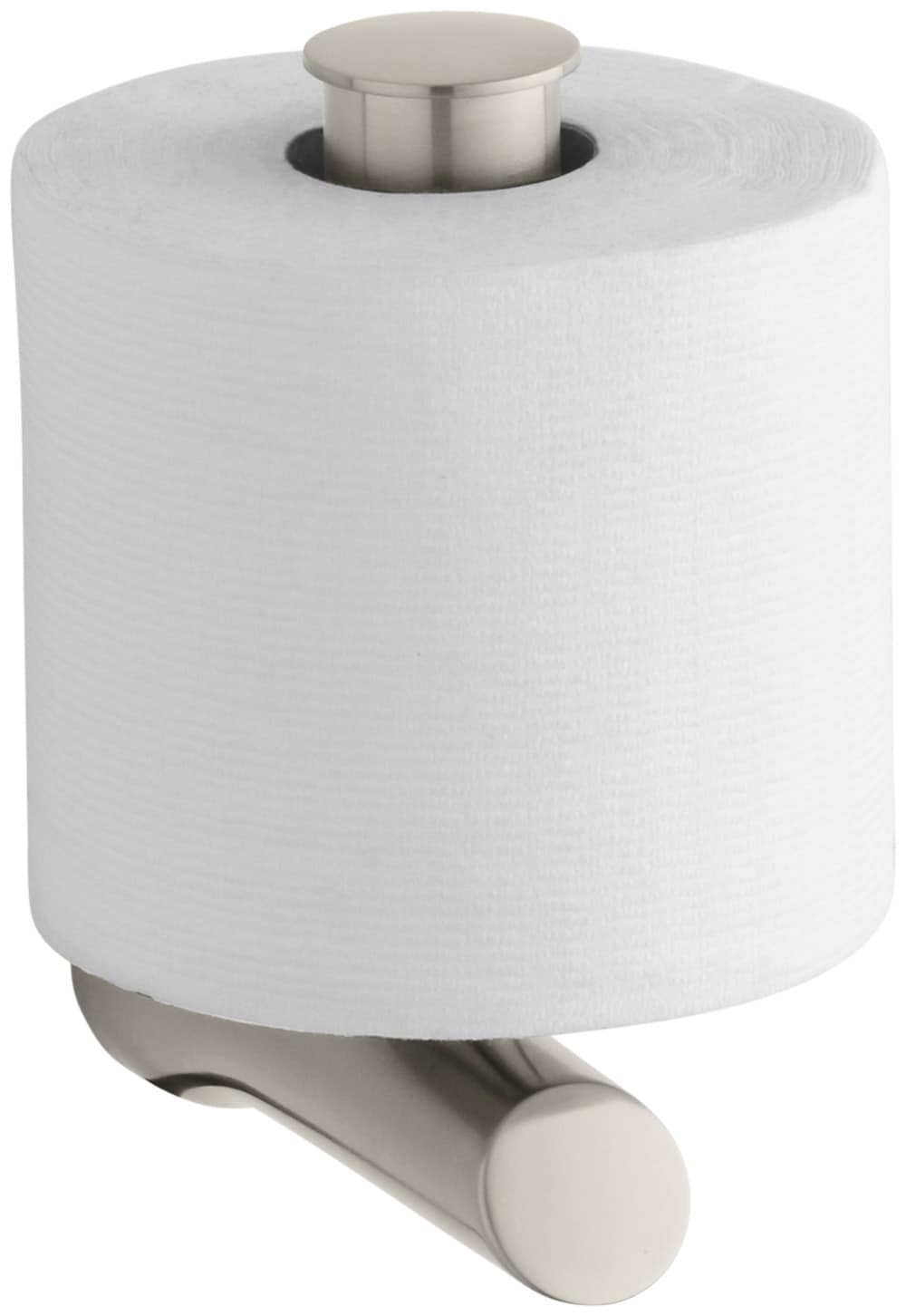 KOHLER Toobi Vibrant Brushed Nickel Wall Mount Single Post Toilet Paper ...