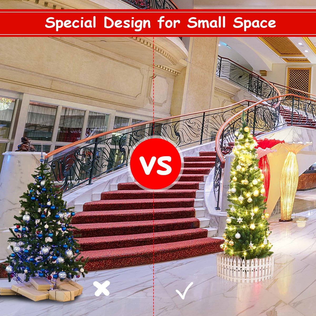 Costway CM20654 Artificial-Christmas-Trees - View #2