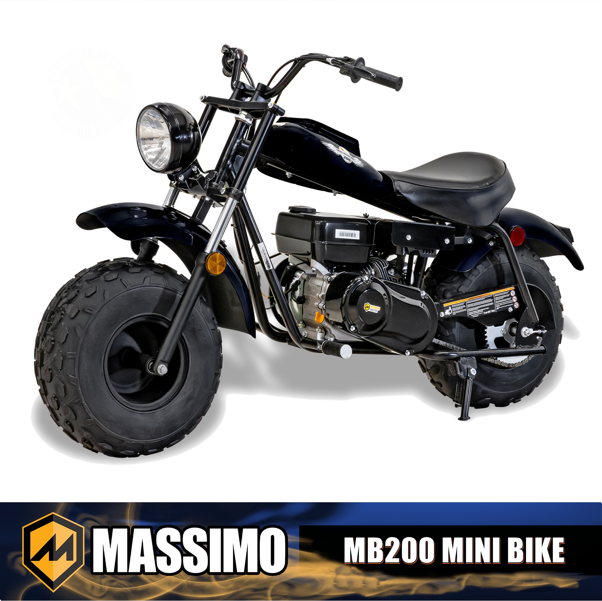 Massimo MMS-MB200-BK Gas Mini Bike