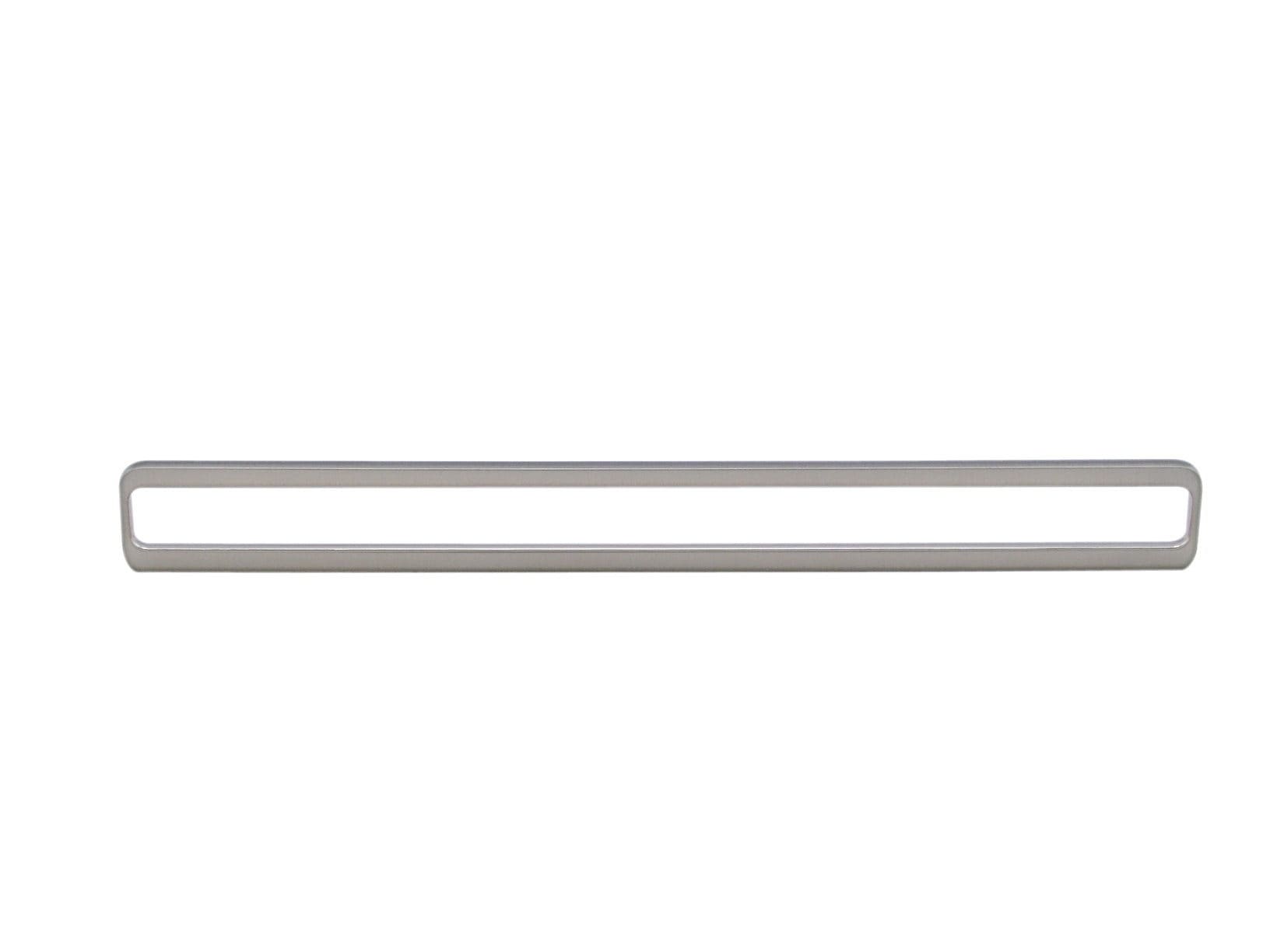 Richelieu 685320195 5-1/16-in or 12-5/8-in , 128mm or 320mm Center to Center Brushed Nickel Dual Mount Rectangular Handle