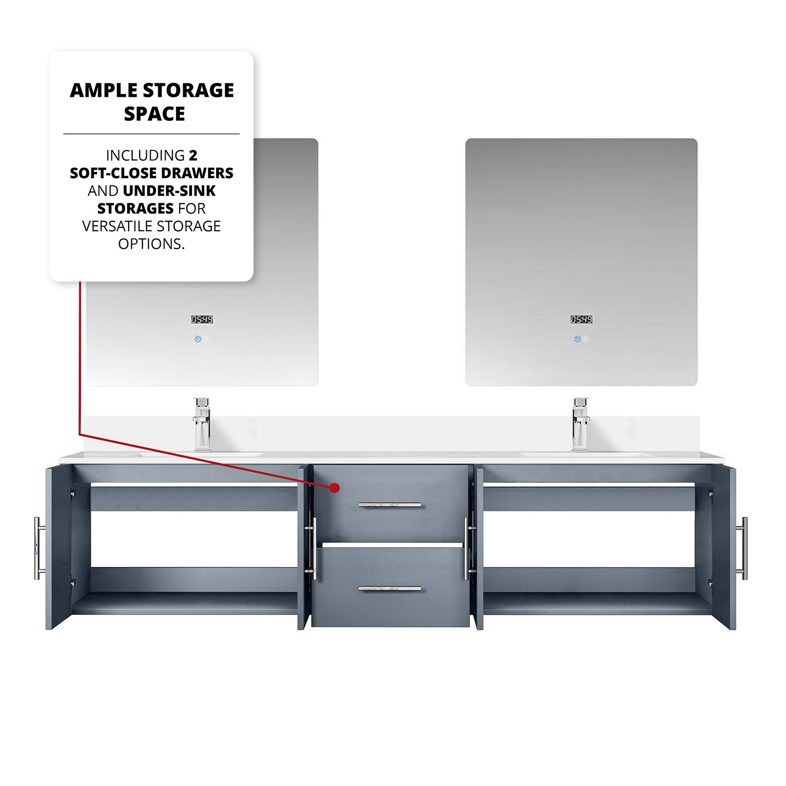 Lexora LVG80DB311 Bath-Vanity-Combo - View #6