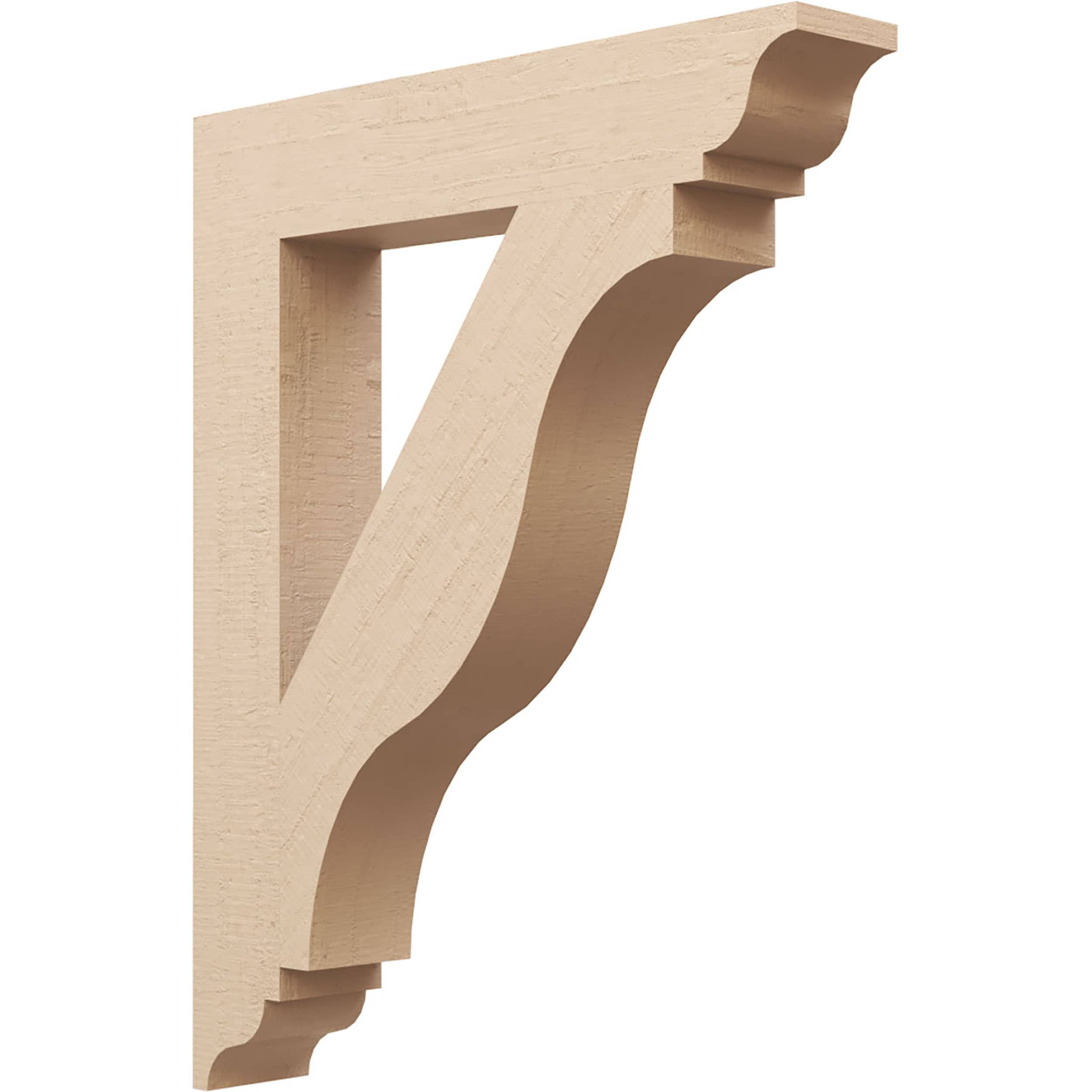 Ekena Millwork 2116912 Funston Rough Cedar Woodgrain TimberThane 5-1/2-in x 40-in x 32-in Brown Urethane Standard bracket