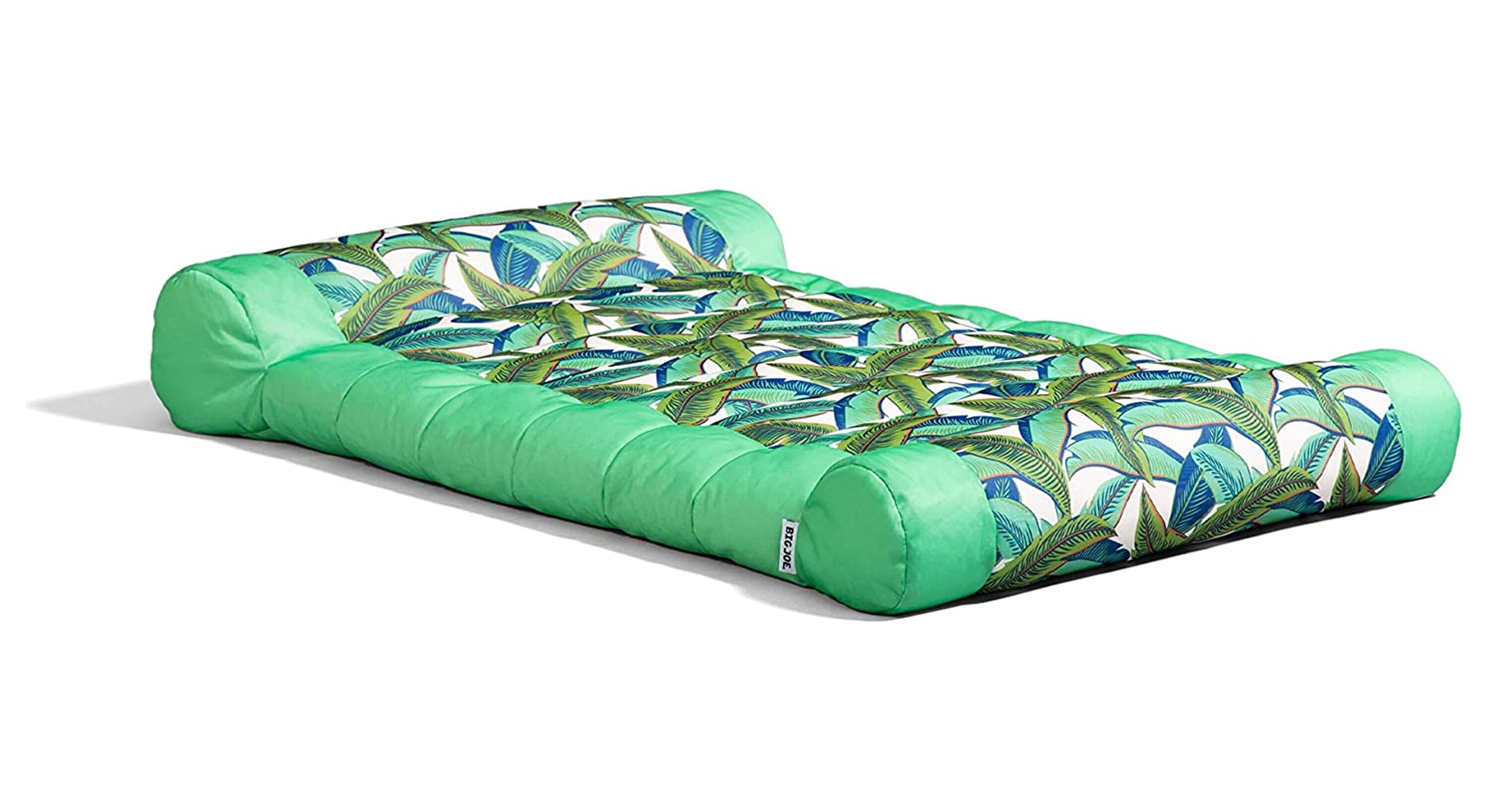 Big Joe 50.5-in 1-Seat Green Tropical Palm Padded Lounger in the Pool ...