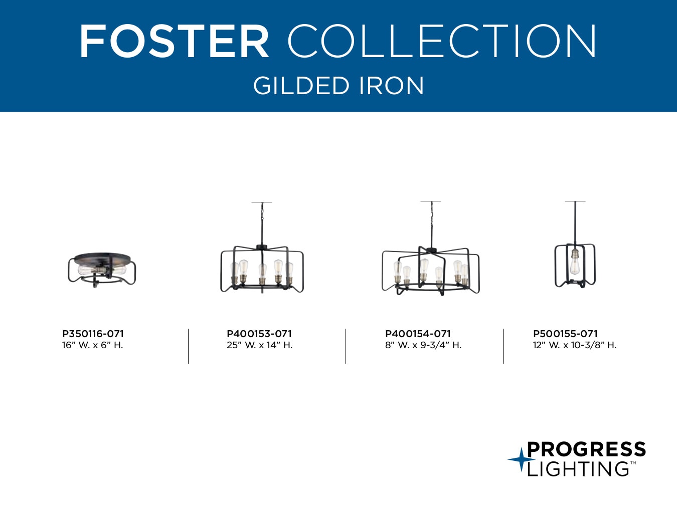 Foster 16" Black Iron 2-Light Flush Mount Ceiling Fixture