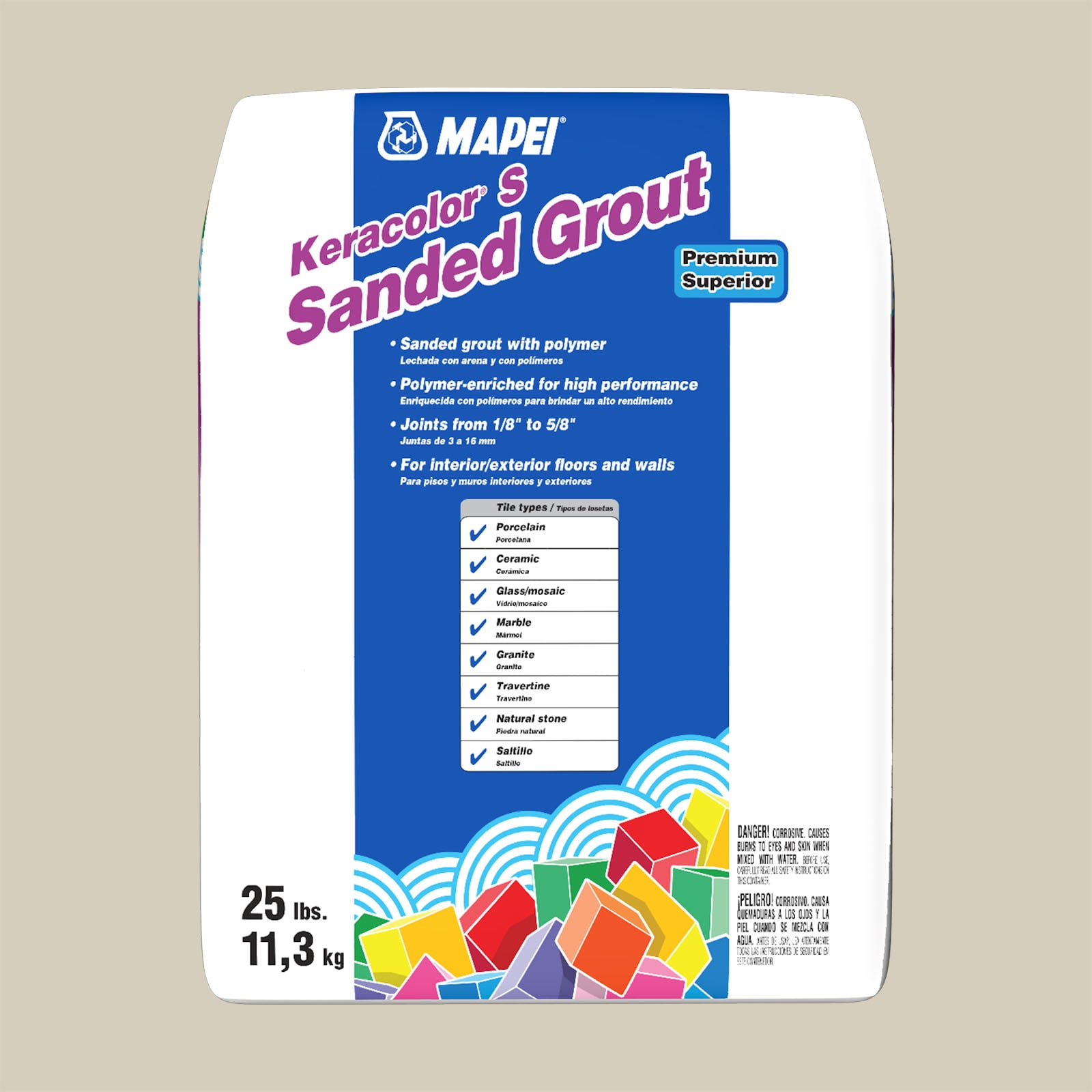 MAPEI 5UJ501411 Keracolor Biscuit #5014 Sanded Grout (25-lb)