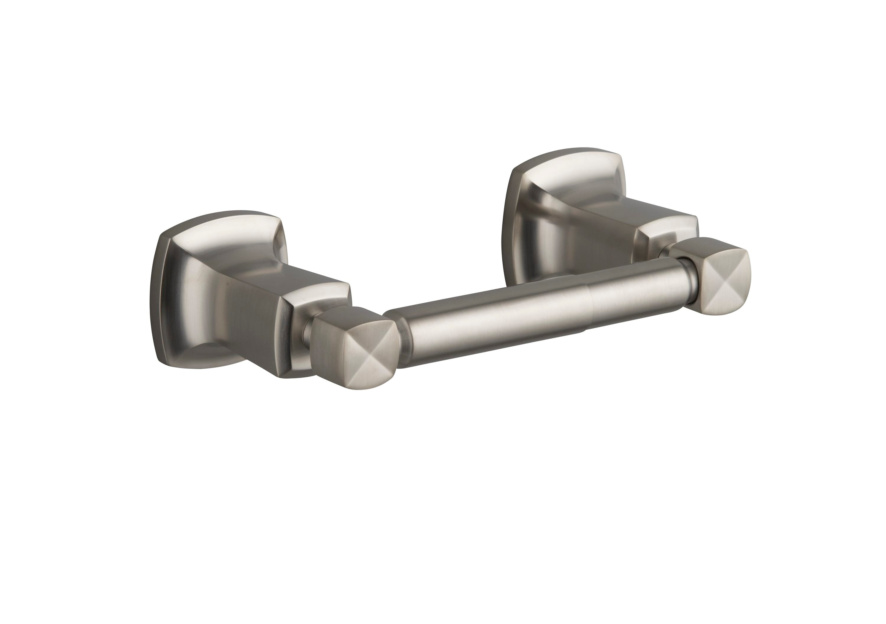 KOHLER Parallel Vibrant Brushed Nickel Wall Mount Single Post Toilet Paper  Holder in the Toilet Paper Holders department at