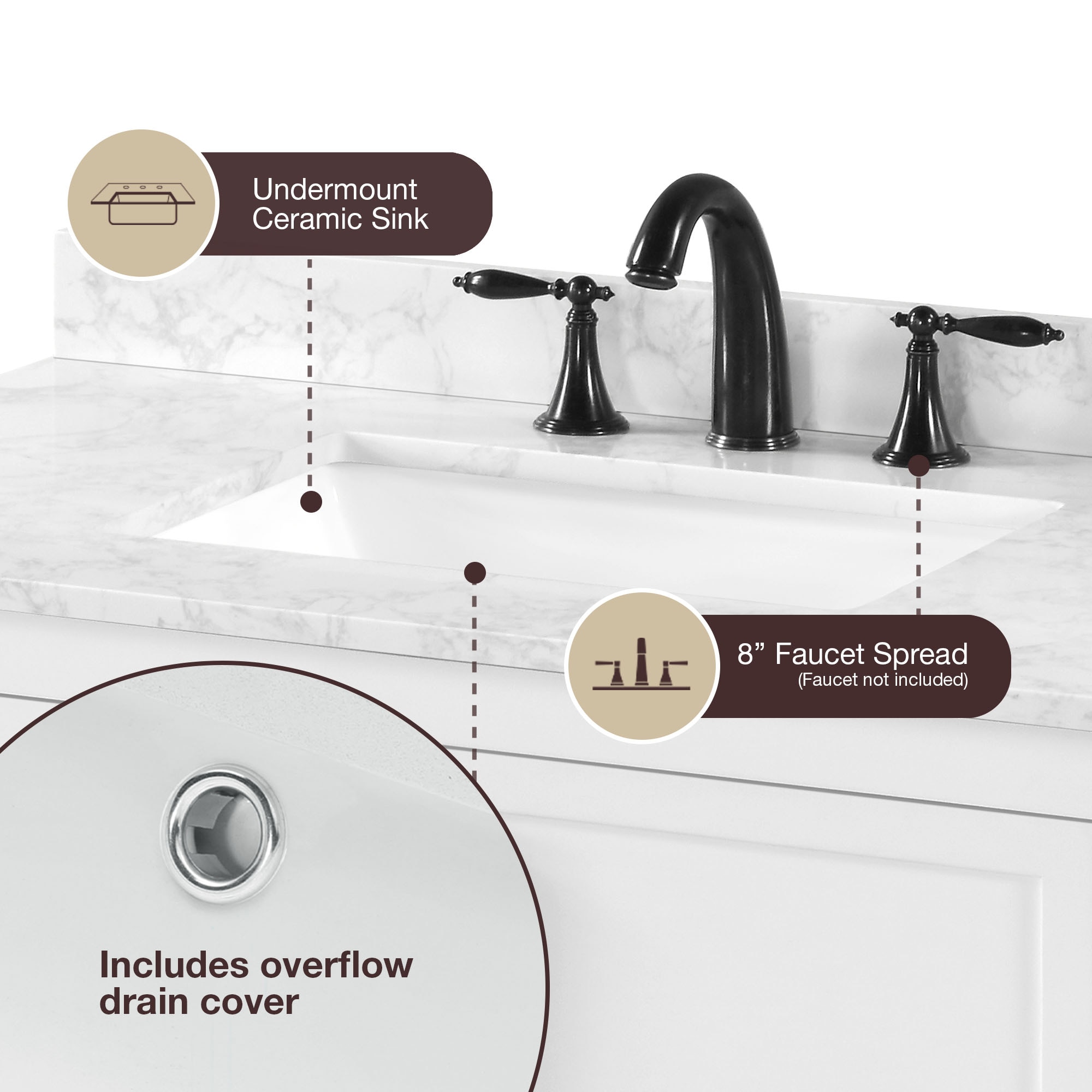 allen + roth LENOIR 36W Bath-Vanity-Combo - View #6