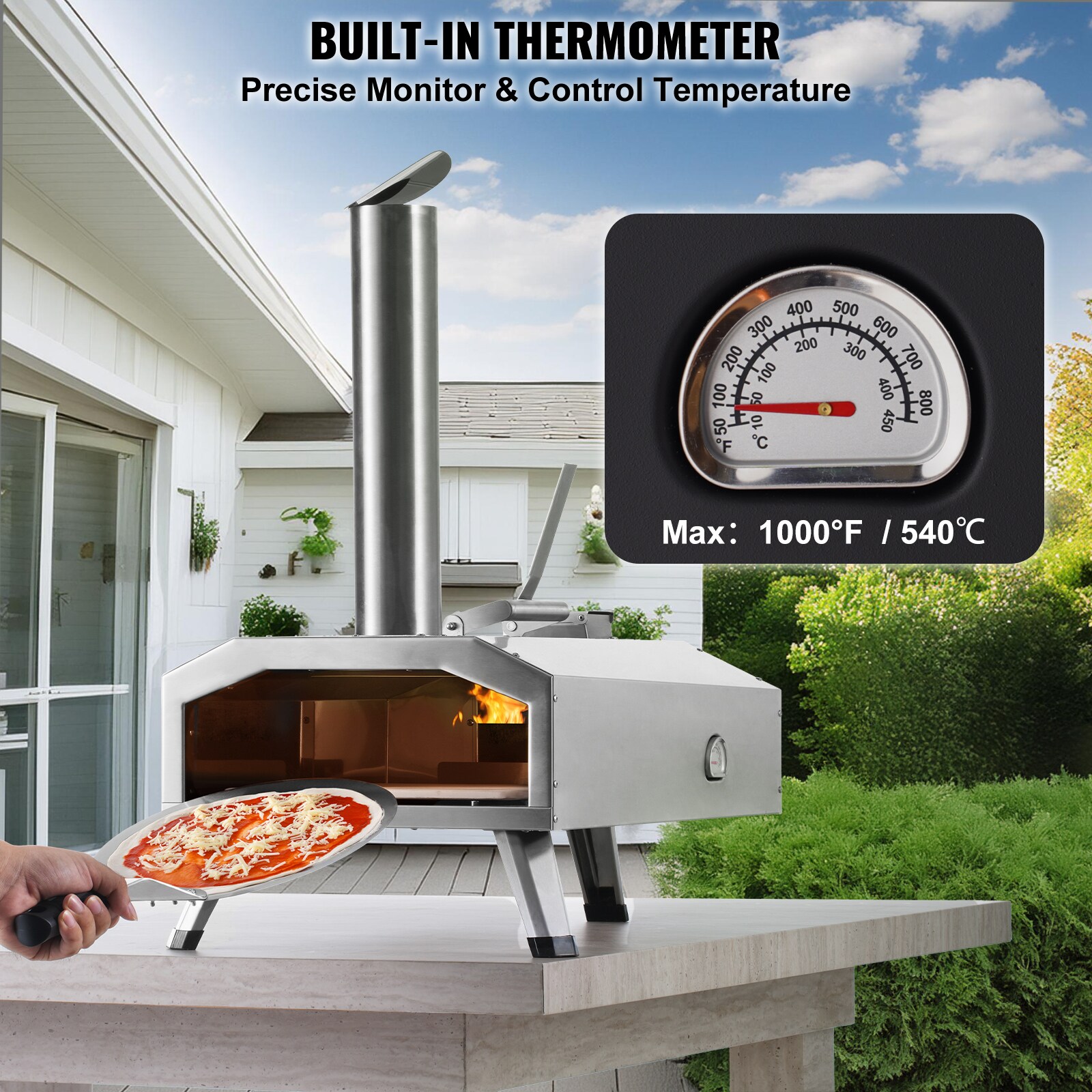 VEVOR BXPSL12YCKLB109Y9V0 Outdoor-Pizza-Ovens - View #5