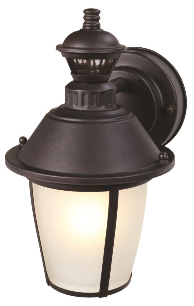 Garten And Terrasse Beleuchtung 1 Light Black Motion Activated Outdoor Wall Lantern Sconce By