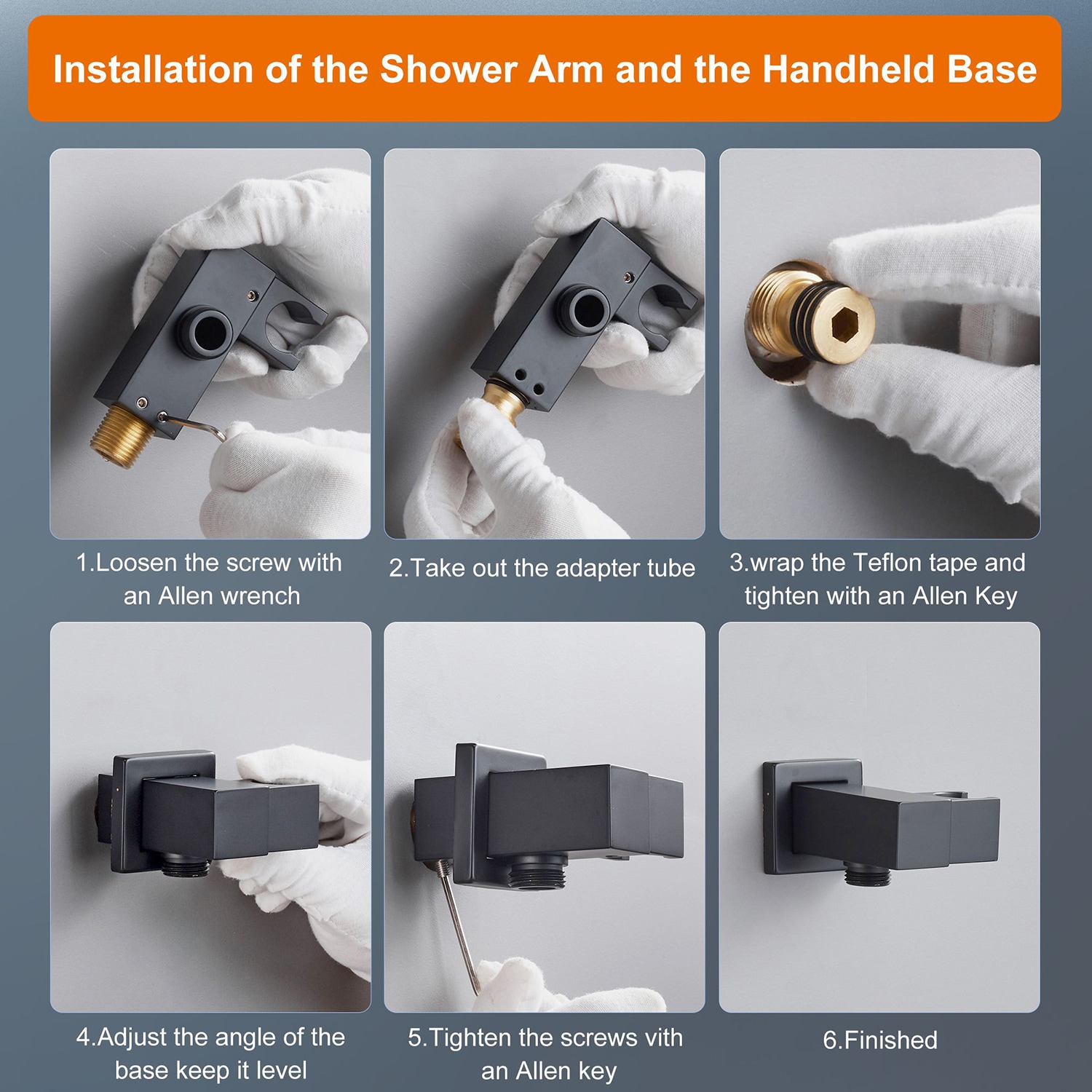 Cobbe SSF0112B Showerhead-Bar-Panels - View #4