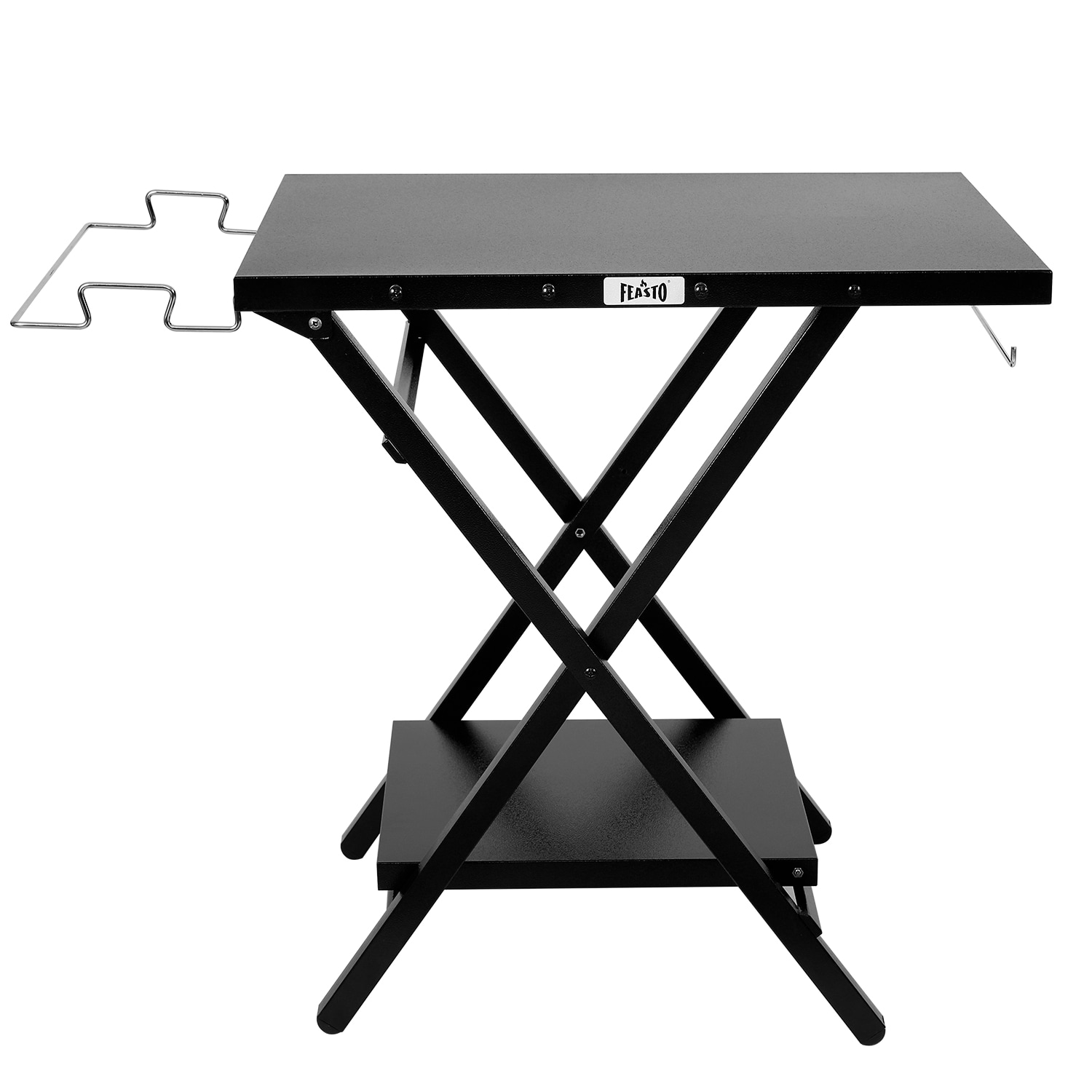 Feasto FD2430B FD2430B Black Steel Folding Pizza oven table