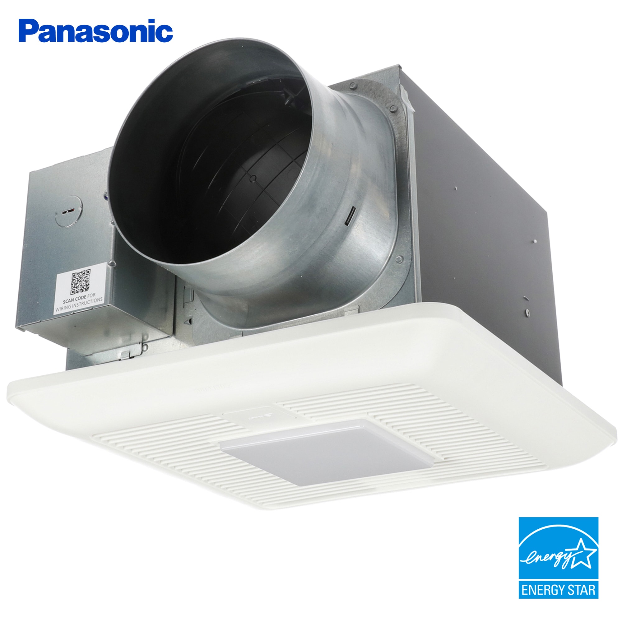 Panasonic WhisperCeiling 0.3-Sone 150-CFM White Bathroom Fan ENERGY STAR in  the Bathroom Fans & Heaters department at