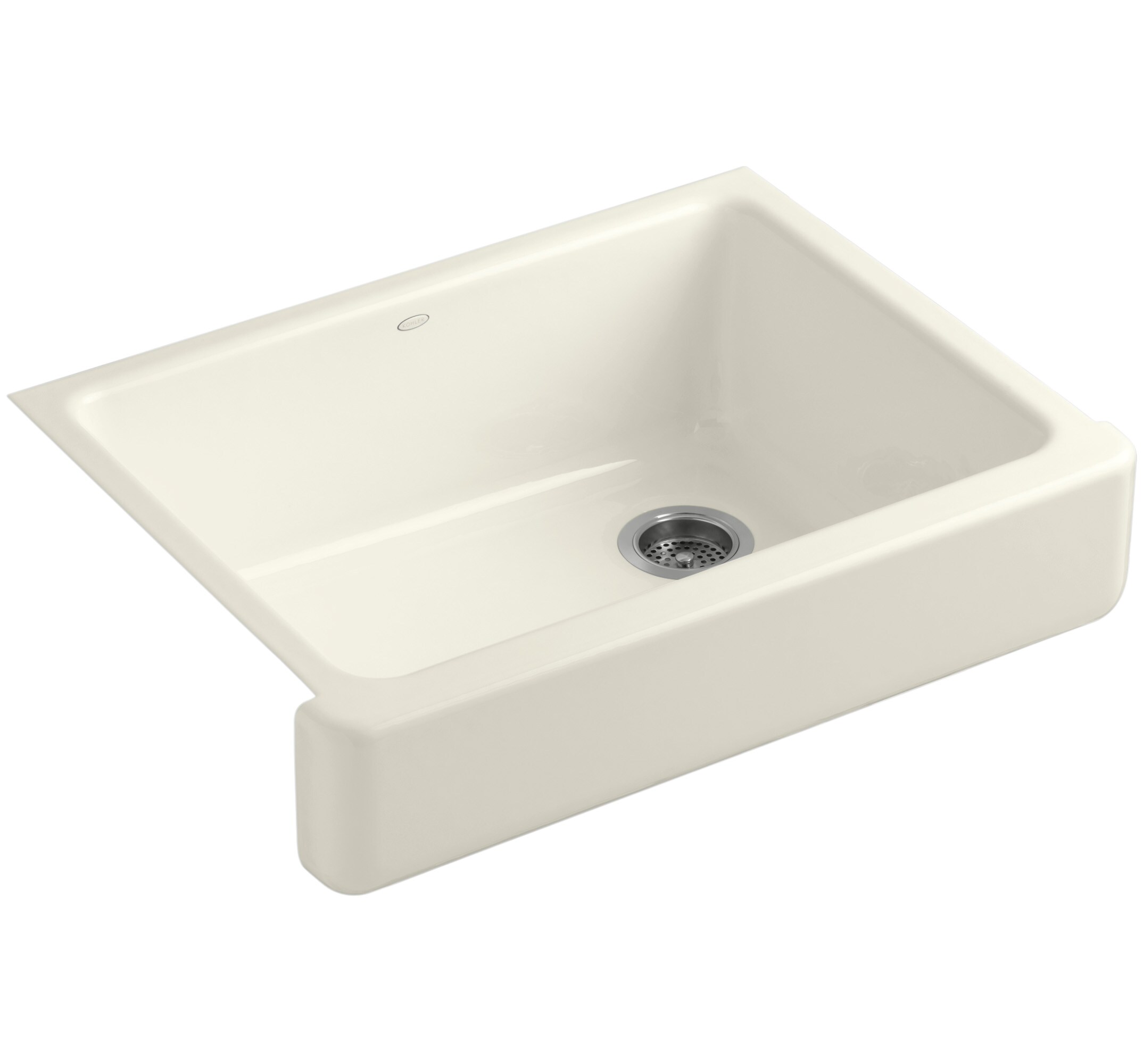 KOHLER Whitehaven Undermount 29.5-in x 21.56-in Cast iron Single bowl ...