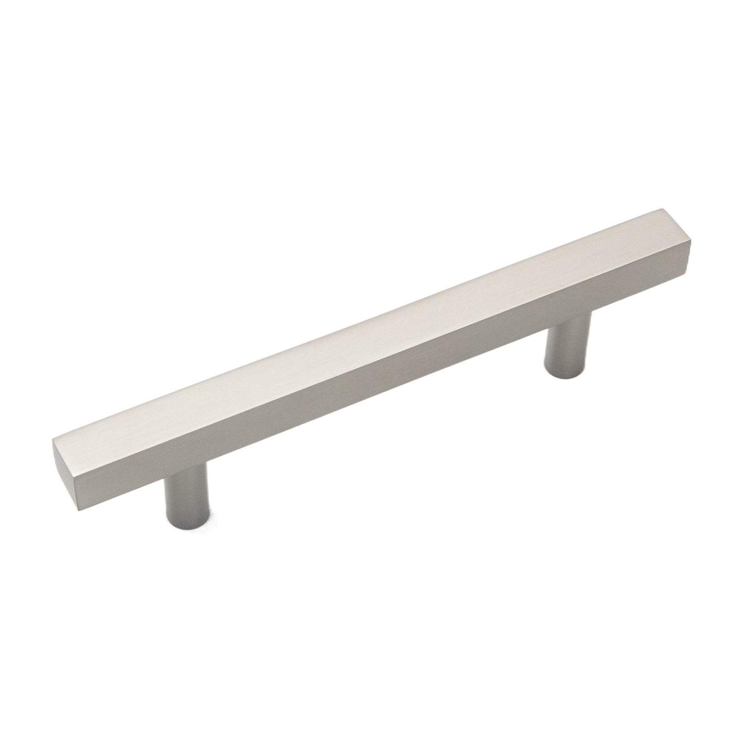 Hickory Hardware Heritage Designs Quad 5-1/16-in , 128mm Center to Center Satin Nickel Rectangular Bar Drawer Pull 10 -Pack #R080315SNX-10G