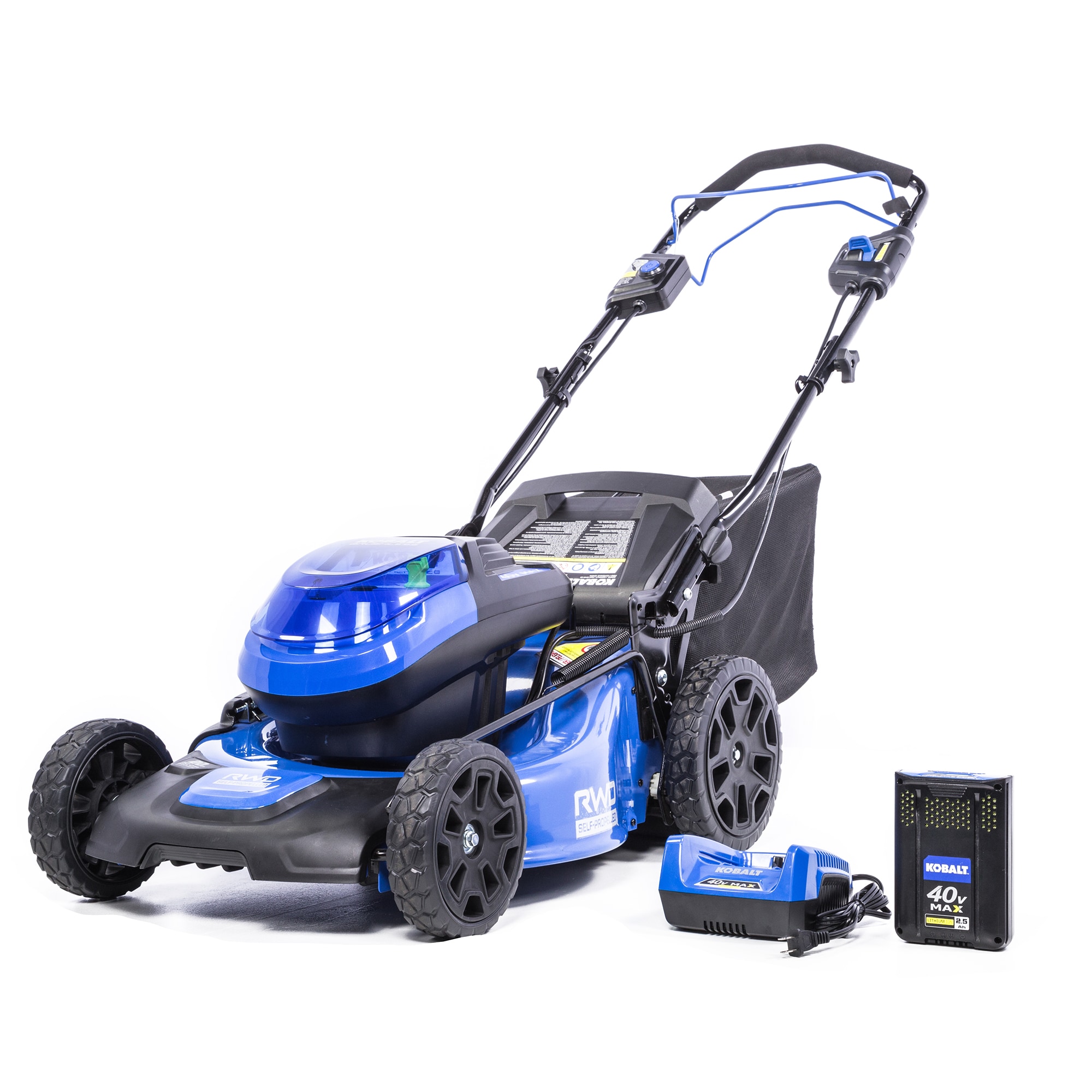 40-volt Max 20-in Cordless Self-propelled Lawn Mower 5 Ah (Battery and Charger Included) | - Kobalt KMP 5040-06