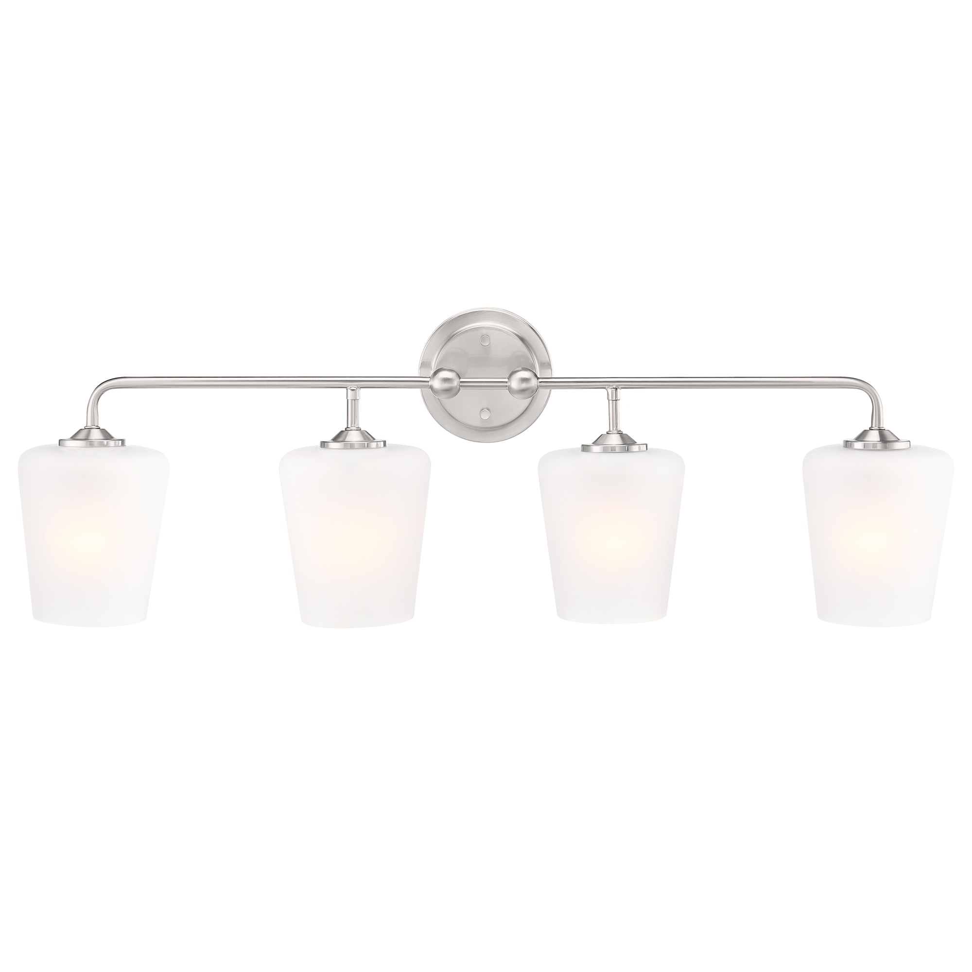 Design House Stasia 33.6-in 4-Light Satin Nickel Mid-century Vanity ...