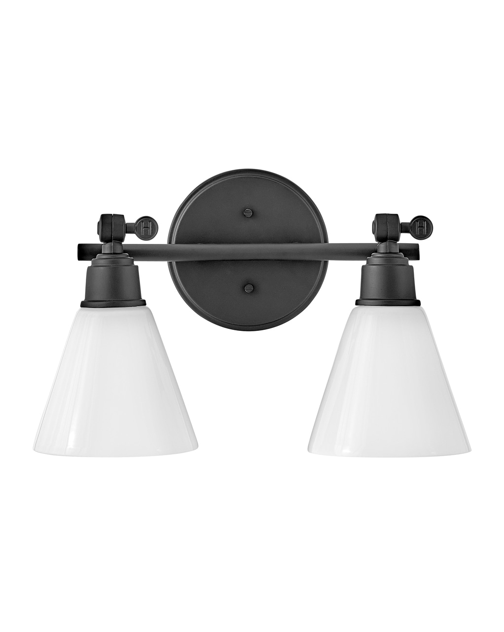 Hinkley 51182BK Arti 16-in 2 -Light Satin Black Traditional Vanity light