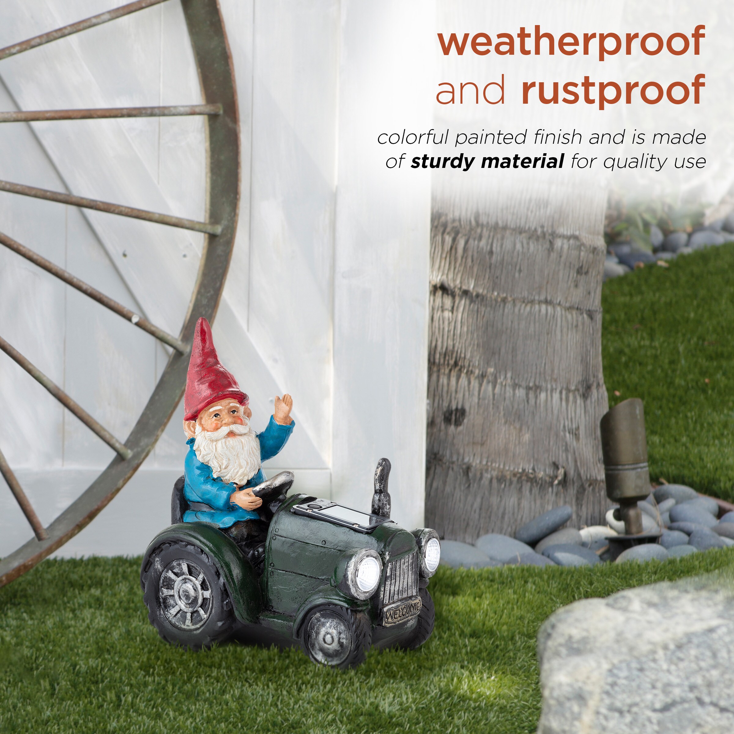 Alpine Corporation WQA1378SLR-GN Garden-Statue - View #6
