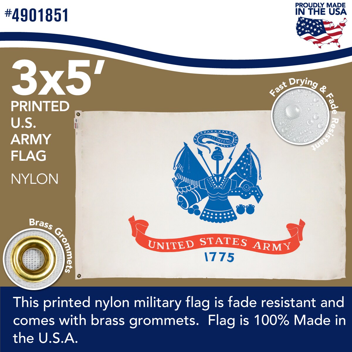 Valley Forge Flag USAM3-L Decorative-Banner-Flags - View #5