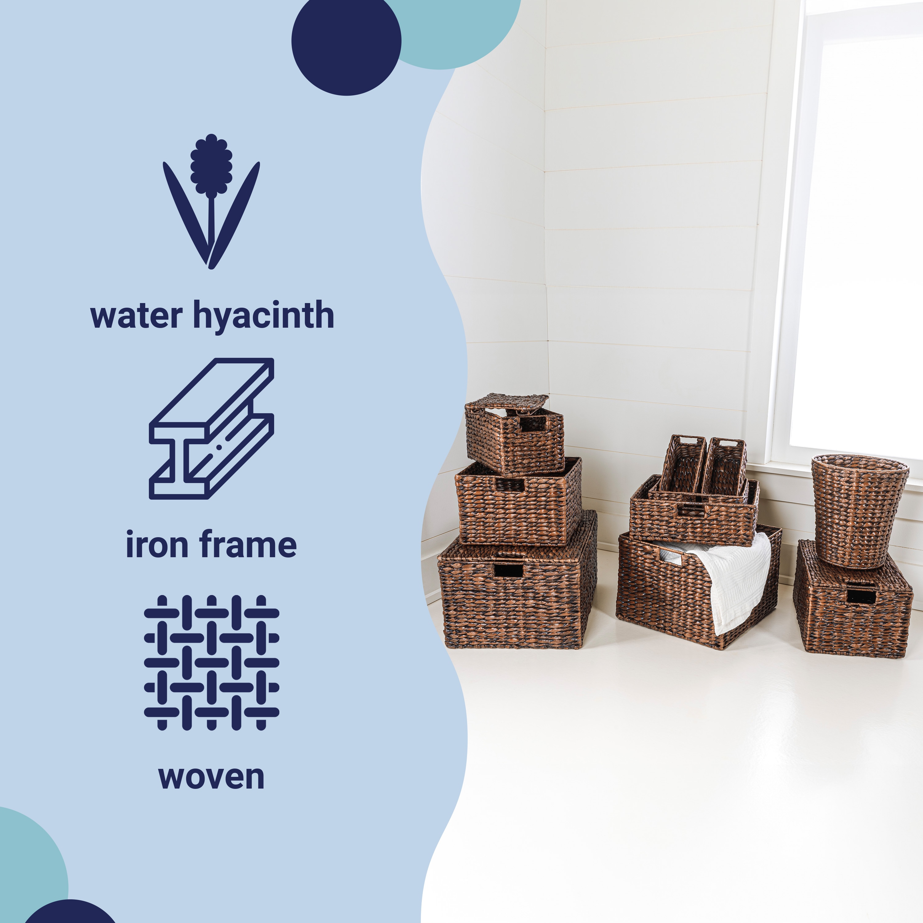 happimess BSK1010B-10SET Bins-Baskets - View #3