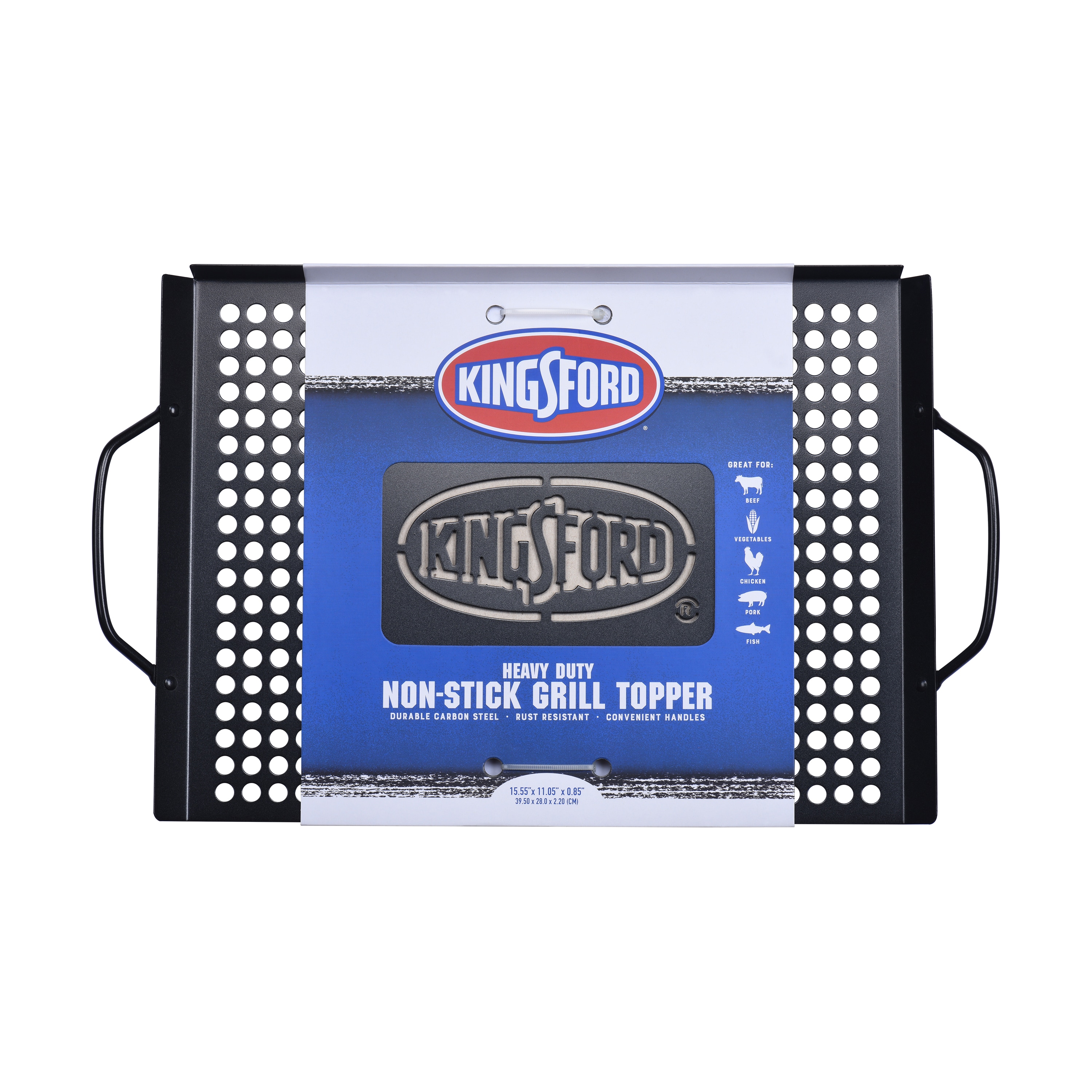 Kingsford Carbon Steel Non-stick Grill Topper in the Grill Cookware  department at