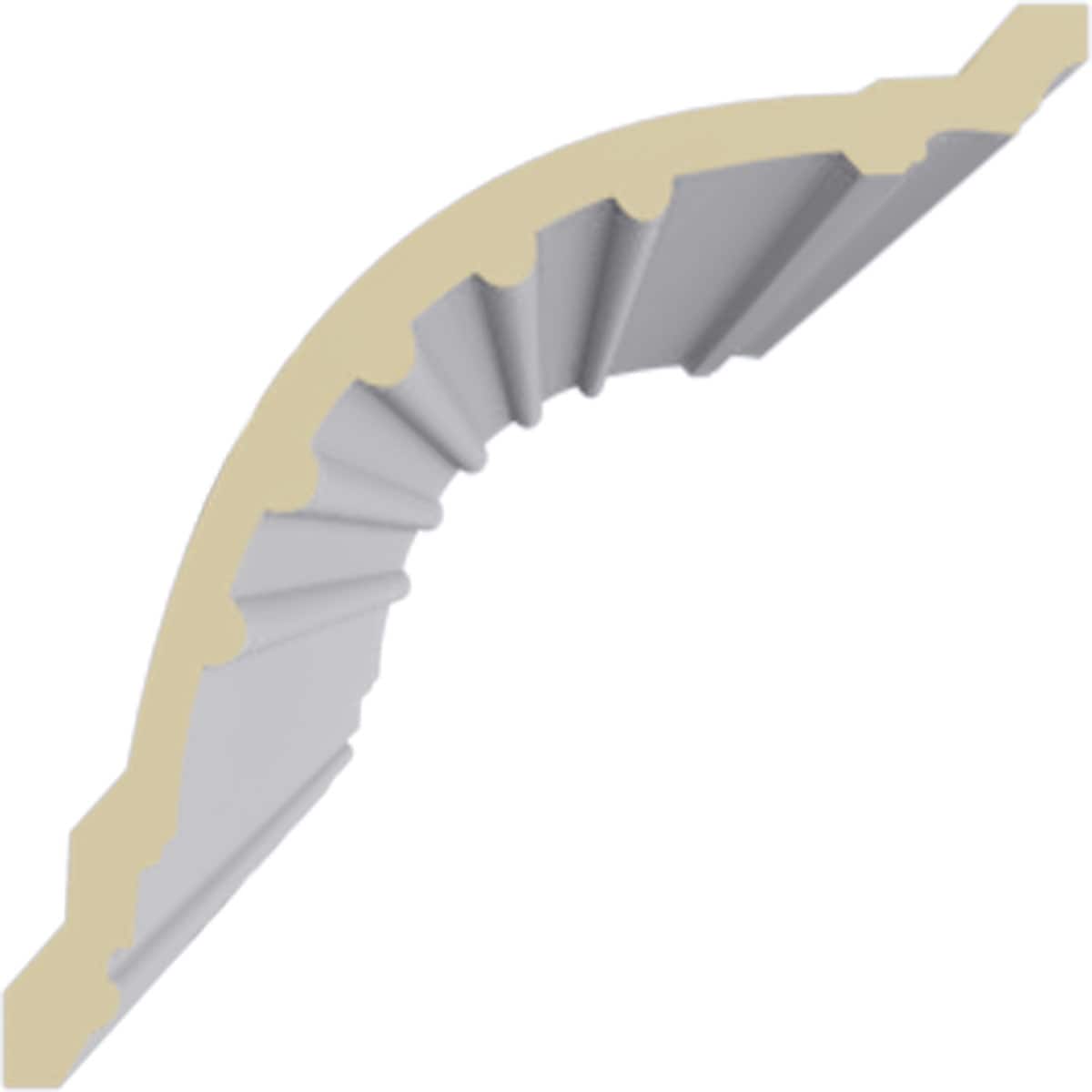 Foster Cove White Polyurethane Crown Moulding 94.5"