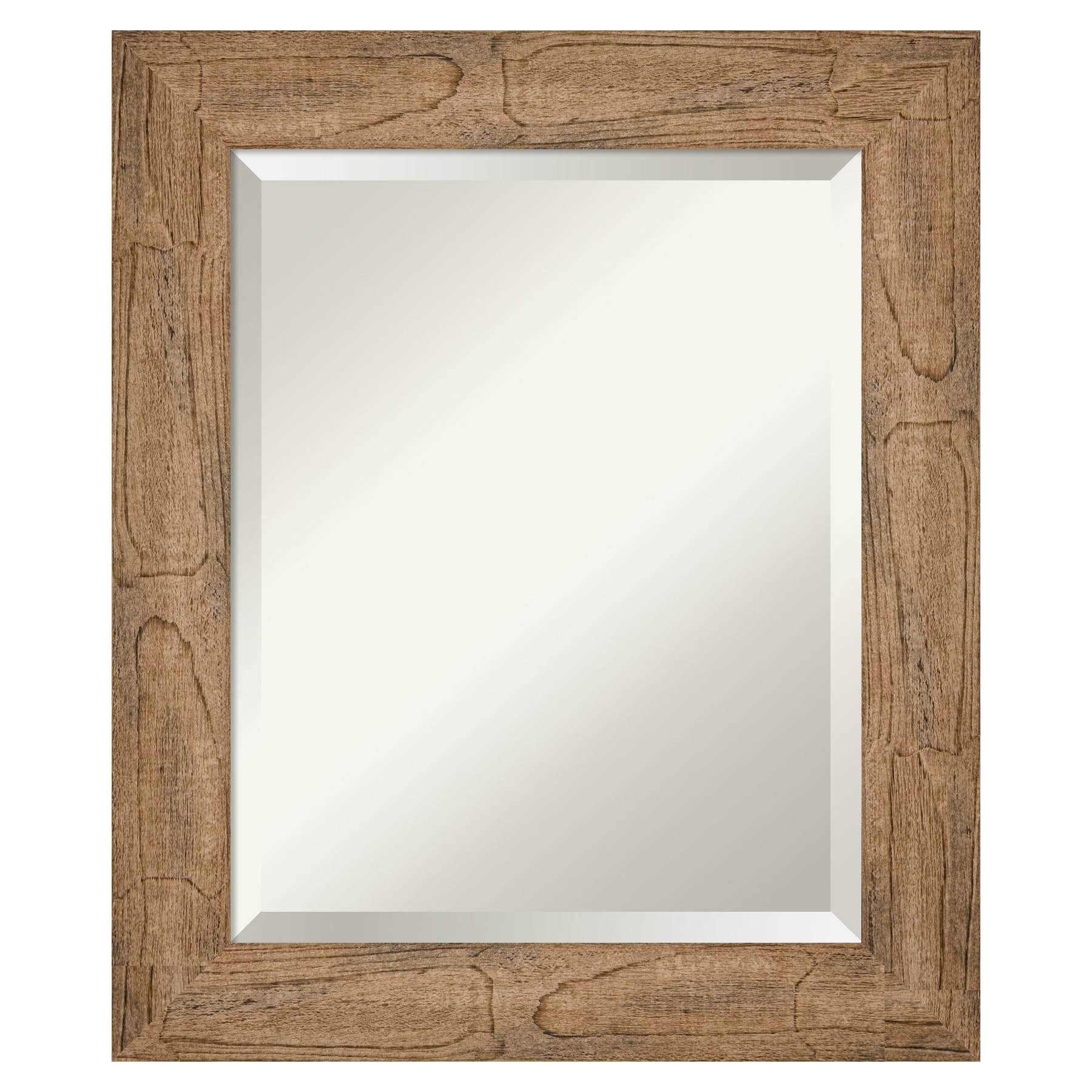 Amanti Art DSW4093207 Owl 21.5-in x 25.5-in Framed Rectangle Bathroom Vanity Mirror ( Distressed Brown )