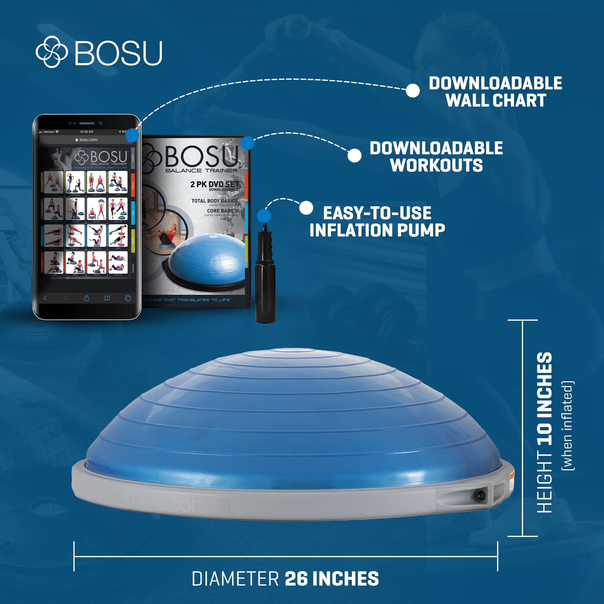 BOSU 238822 Balance-Exercise-Platforms - View #2