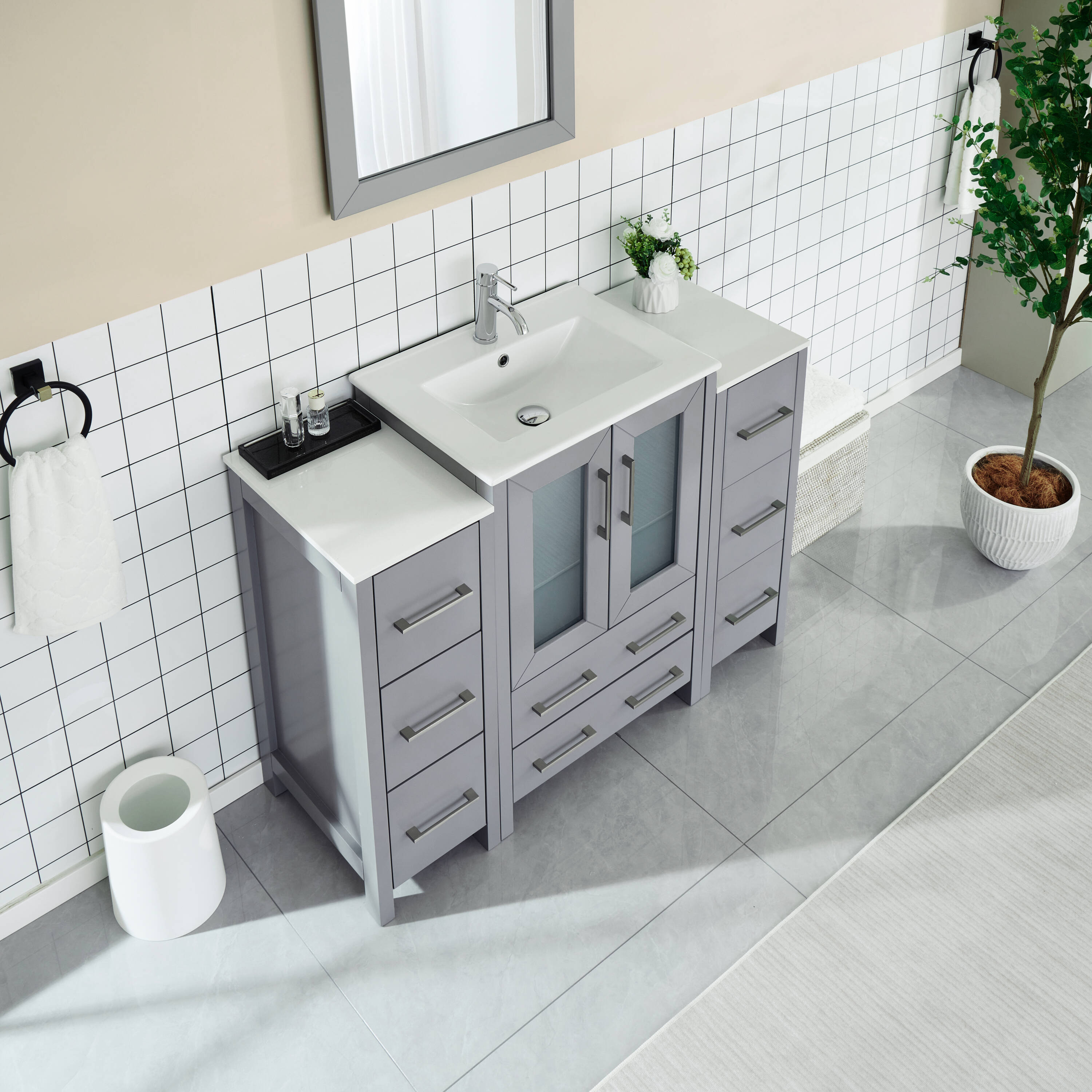 Vanity Art VA3024-48G Bath-Vanity-Combo - View #3