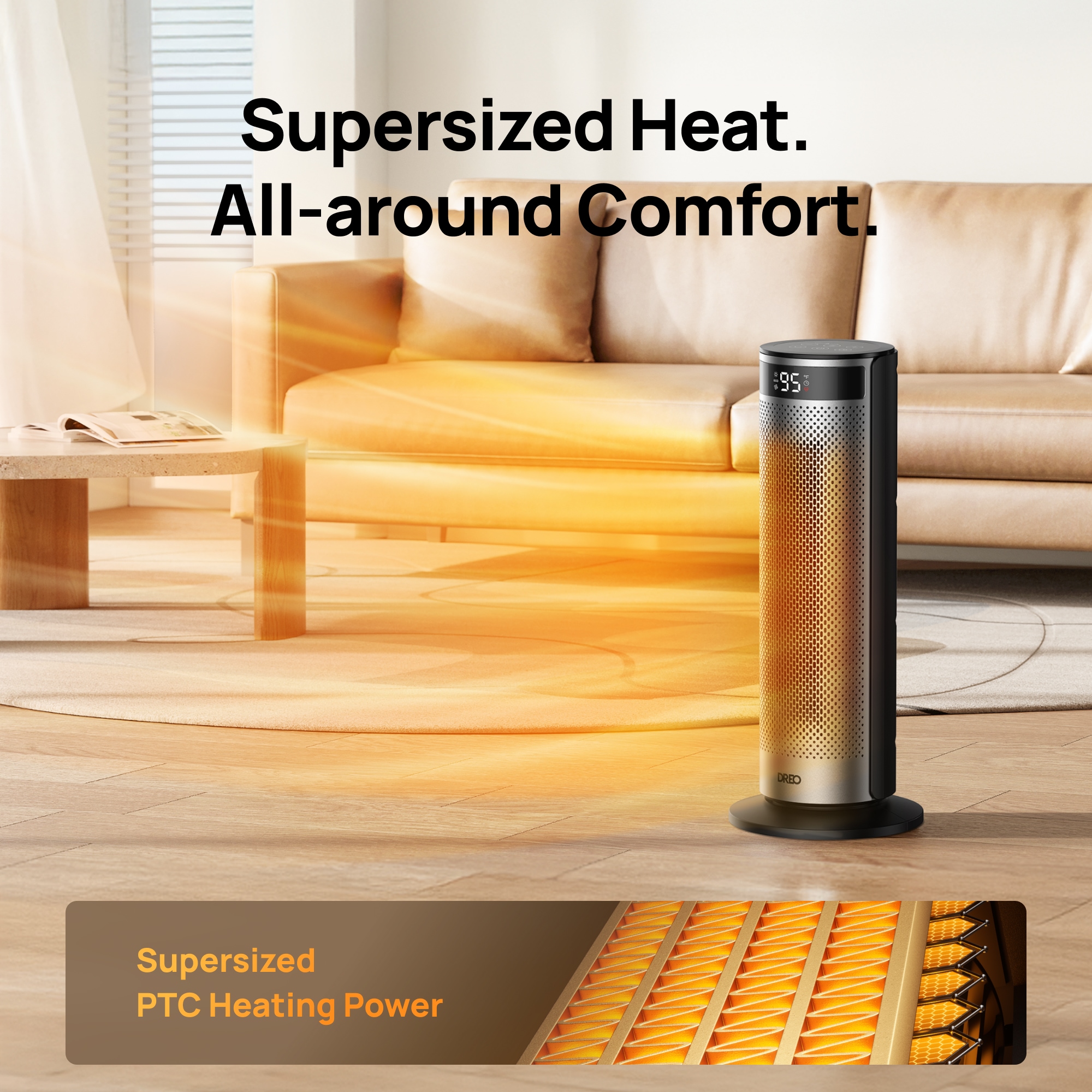 DREO DR-HSH028 BLACK Portable-Electric-Heat - View #4