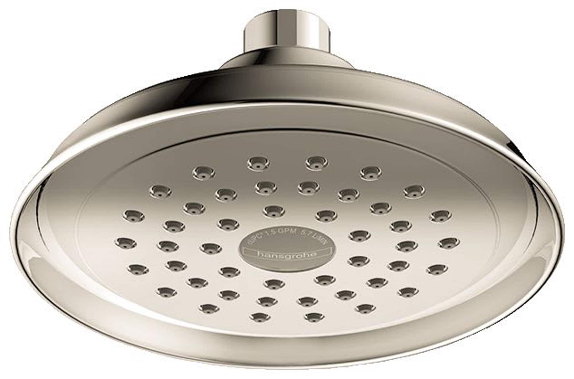 Hansgrohe 04933830 Joleena Polished Nickel Sold separately Single function 5.75-Inches Round Shower Faucet