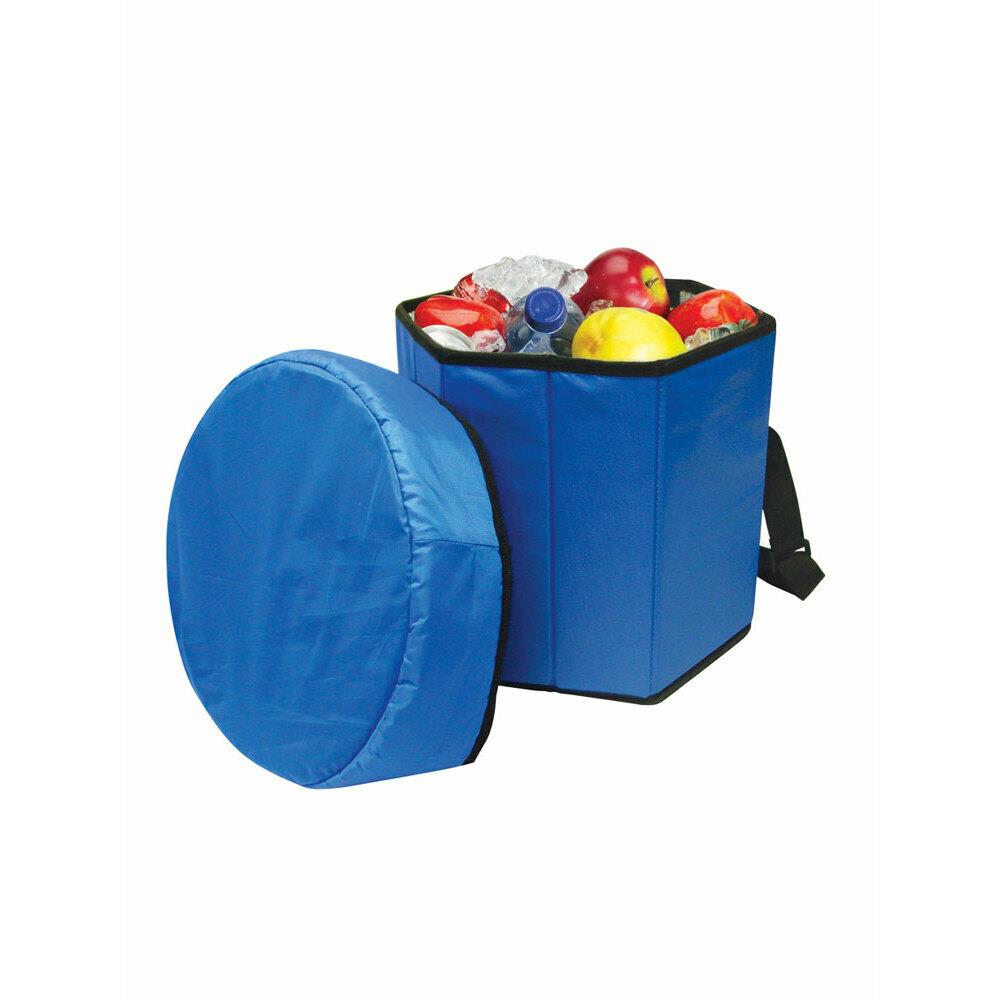  JVST1152 Buy Smart Depot G7370 Blue Folding Portable Game Cooler Seat- Blue