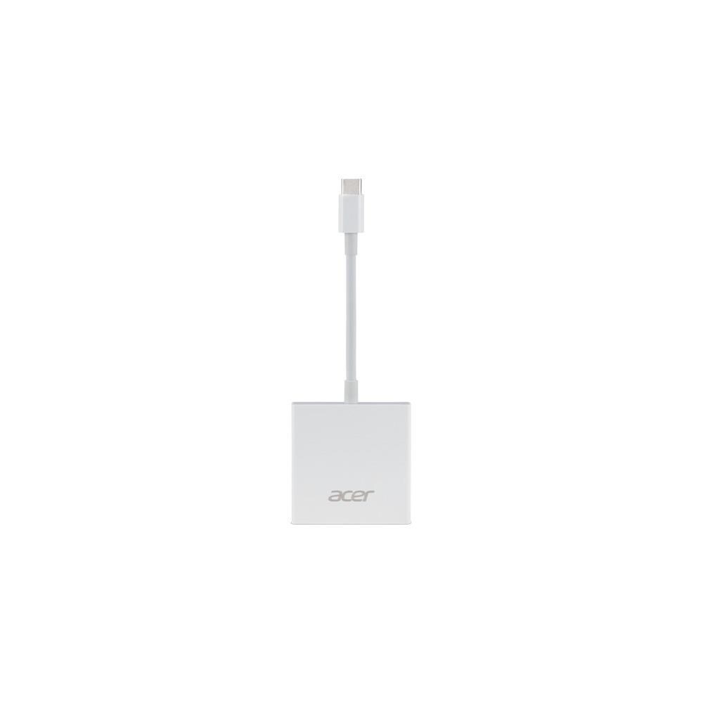 Acer DAHD97141  NP.CAB1A.021 USB Type-C 3-in-1 Adapter Cable- White