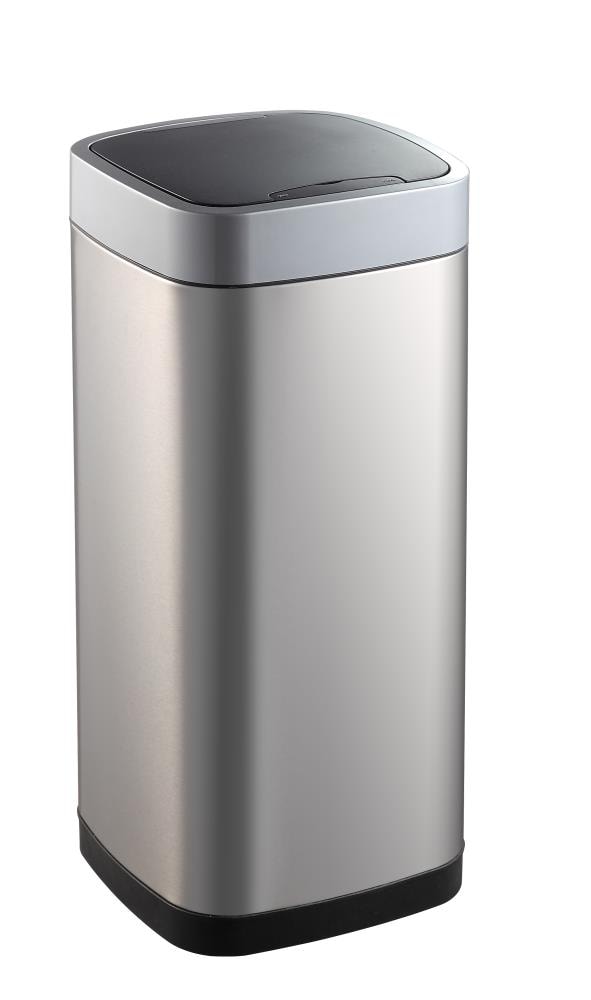 EKO 50-Liter Stainless Steel Metal Touchless Kitchen Trash Can with Lid  Indoor at