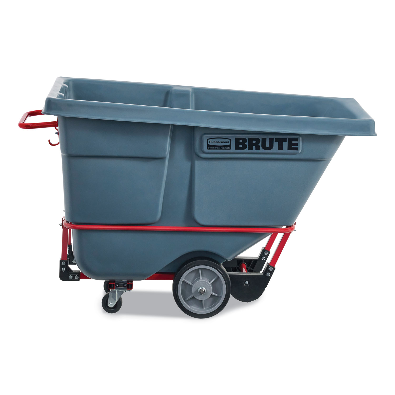 Rubbermaid Commercial Products 0.5 cu yd BRUTE DURATILT Frame Tilt Truck Heavy Duty 1400 lb Capacity Gray