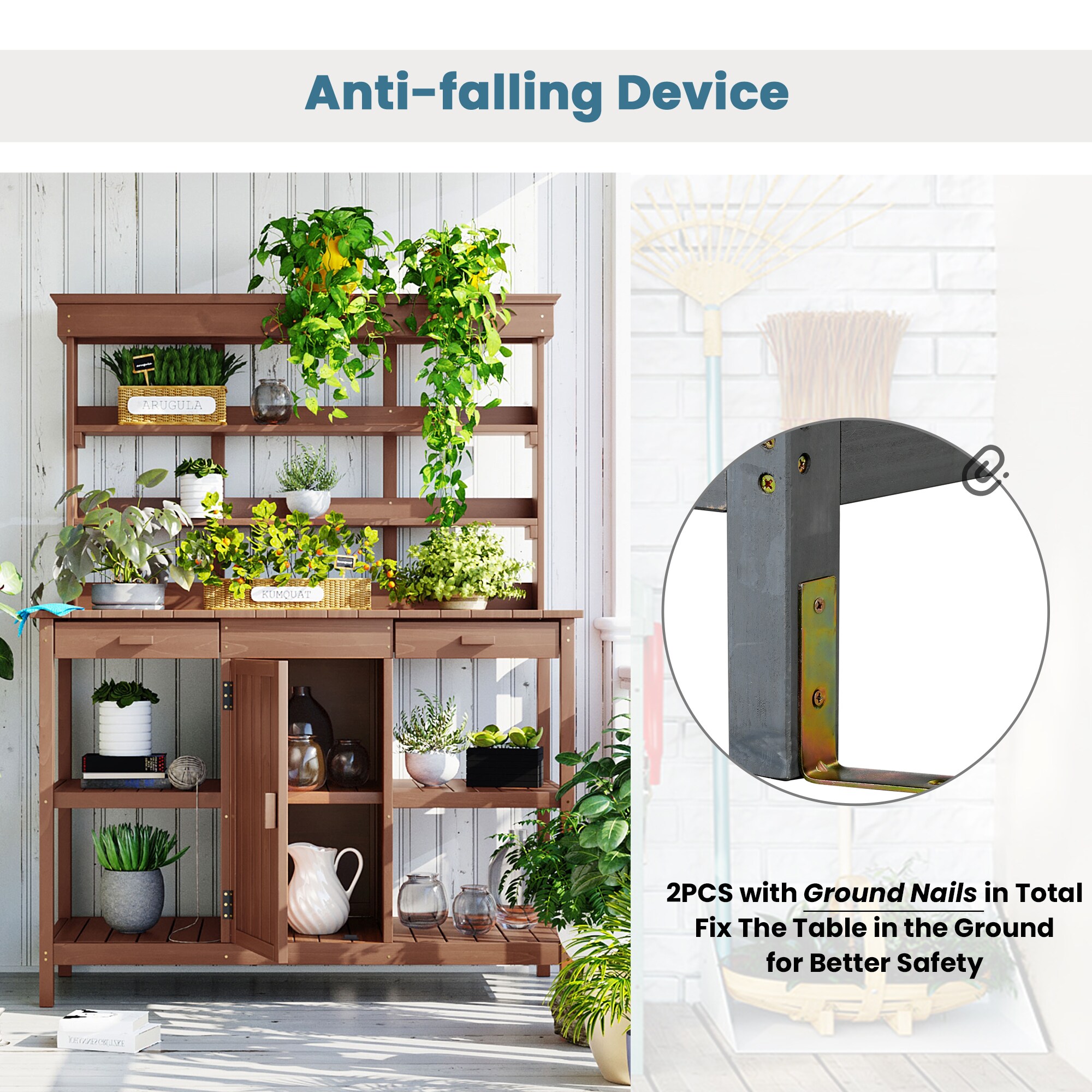 Kahomvis G243-QP717-15 Potting-Benches - View #7