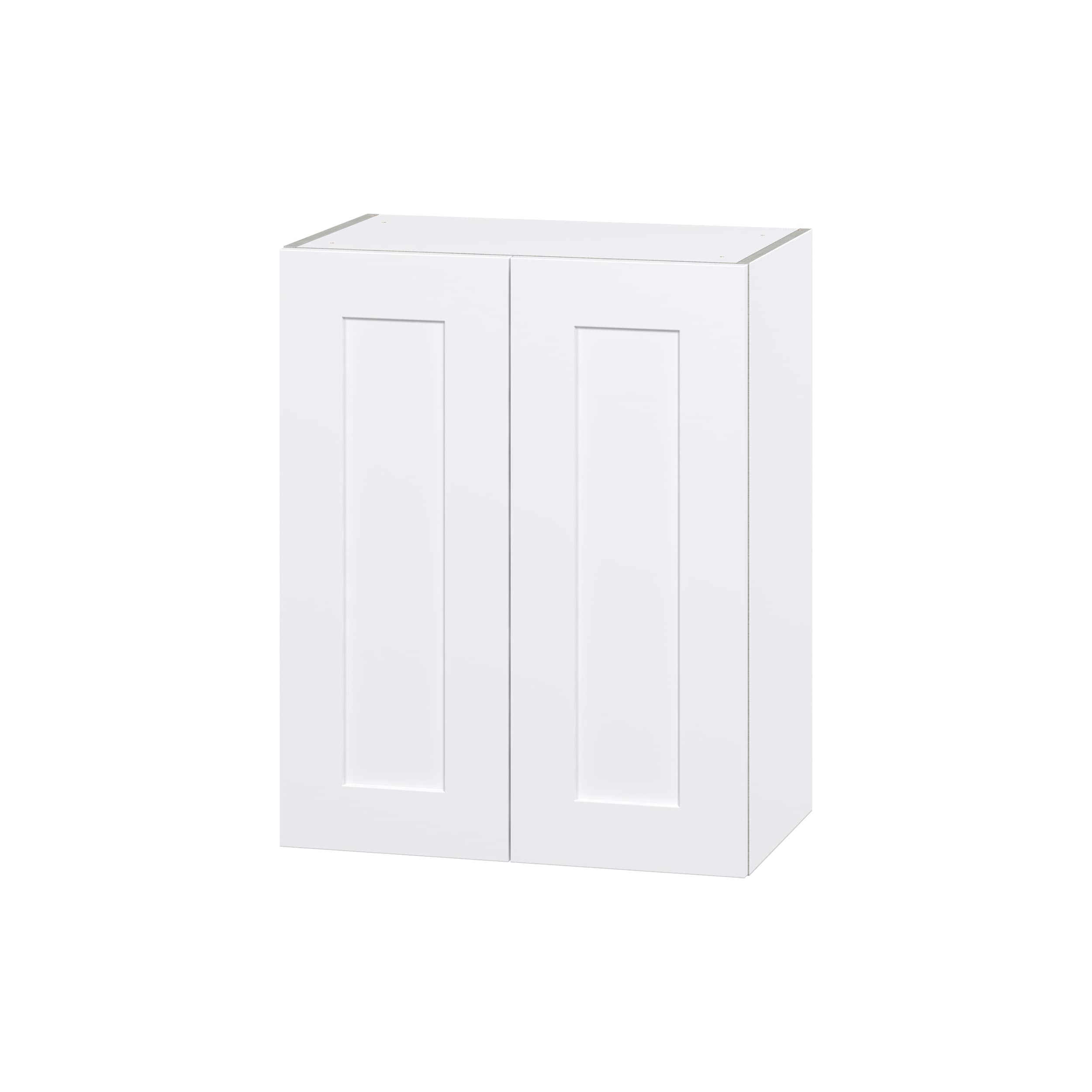Hugo&Borg Jolie 30-in W x 30-in H x 14-in D Warm White Wall Fully Assembled Cabinet (Flat Panel Shaker Door Style)