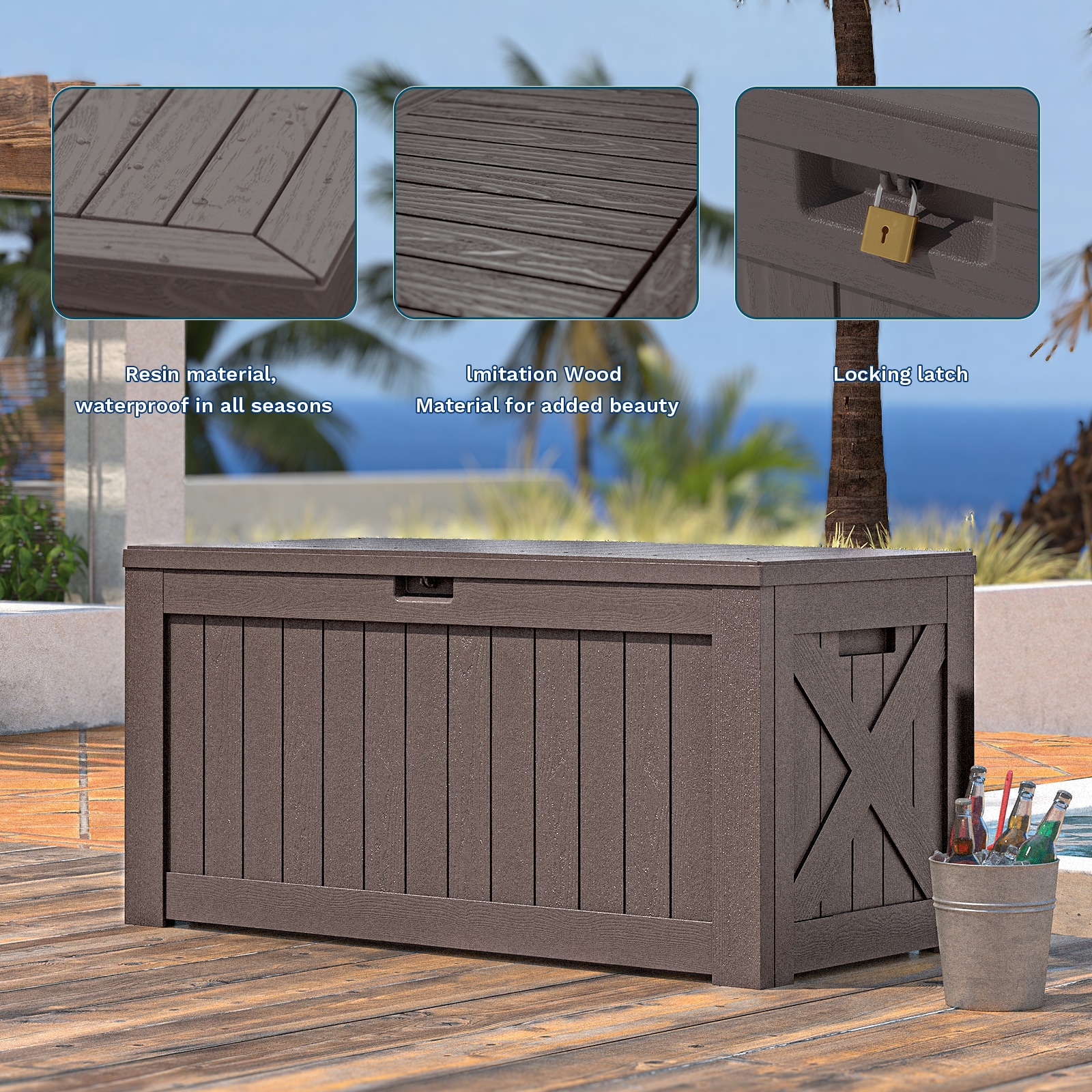 Patiowell WES-PSB24-0432A-8 Deck-Boxes - View #4