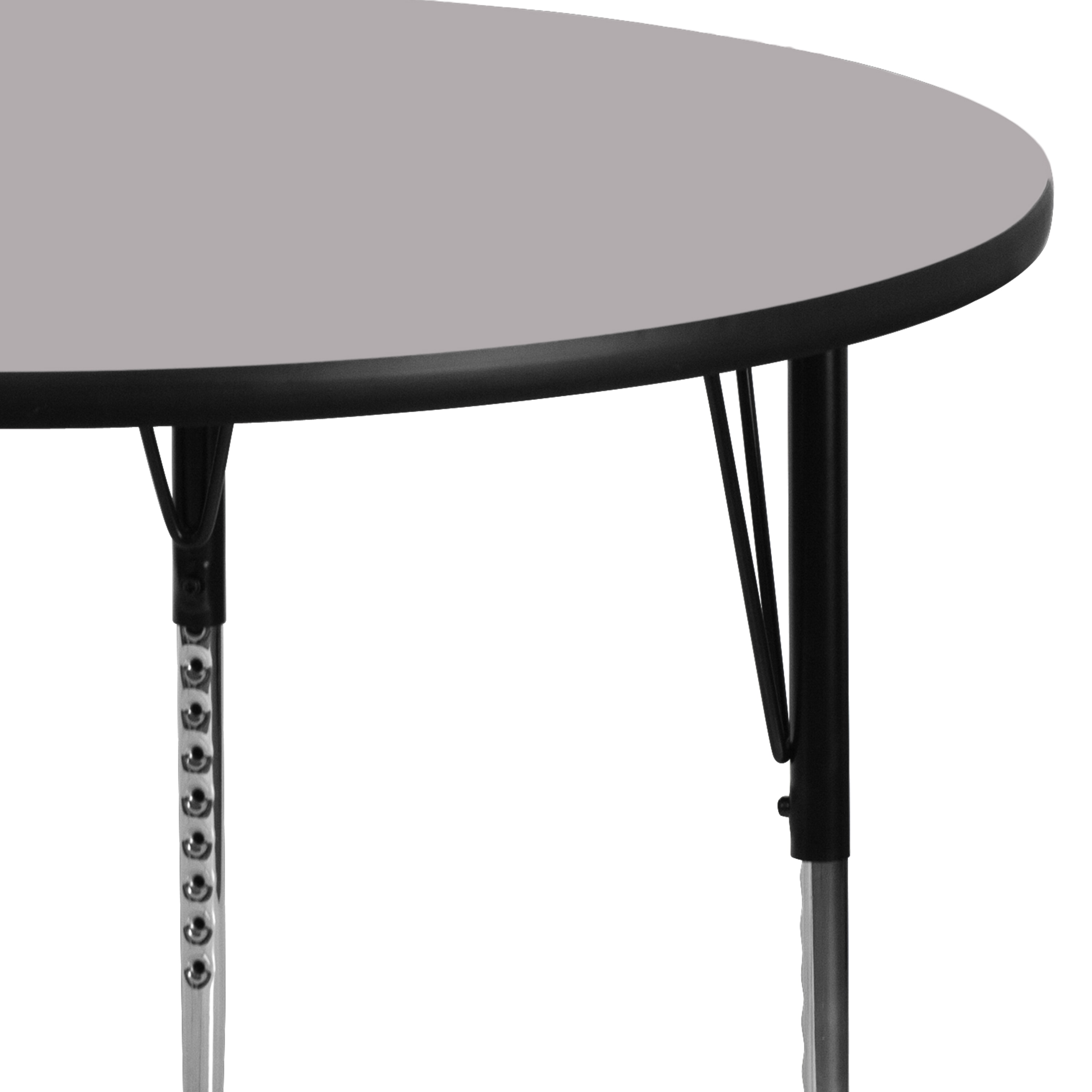 Goddard 48'' Round Gray Thermal Laminate Multi-Use Activity Table