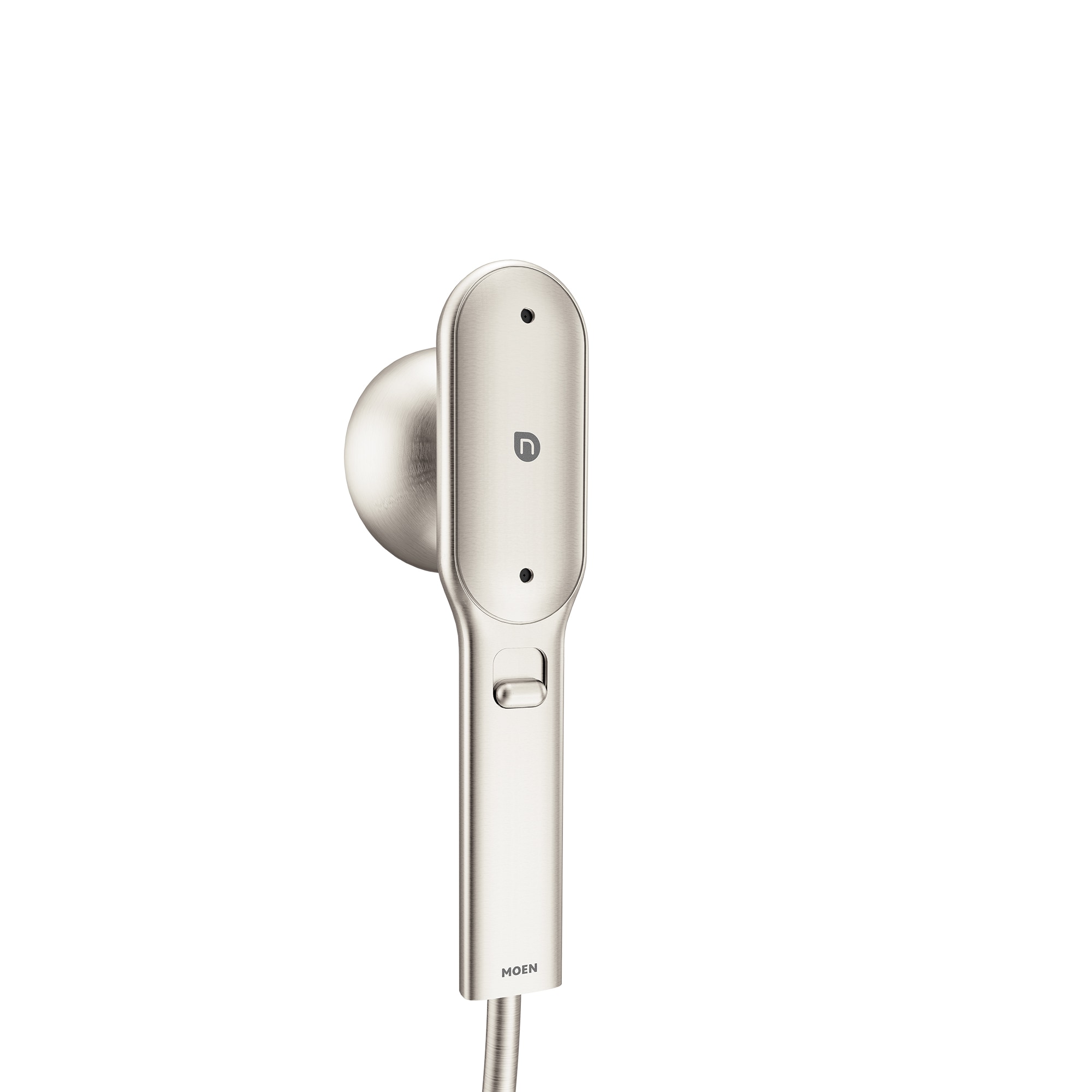 Moen N207H0SRN Spa Shower 1.0 -Spray Spot Resist Brushed Nickel 2.5-in Rectangle Handheld Shower Head 0.4 GPM