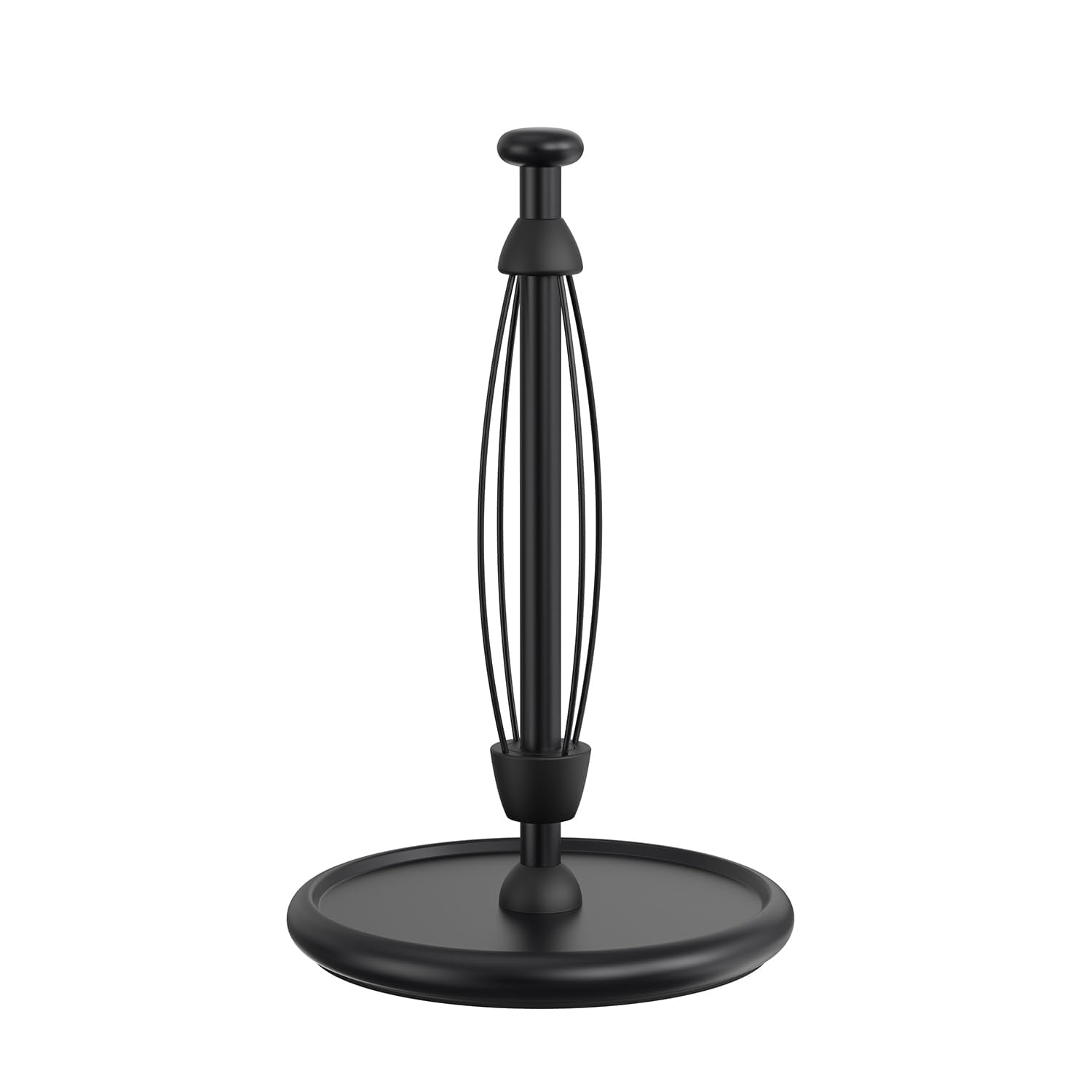Afoxsos countertop paper towel holder with weighted stable base one-handed tear damping function EVA non-slip pad for kitchen or bathroom 1 Piece